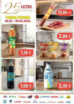 Djelo Trajanje akcije - Pregled kataloga iz trgovine Djelo, vrijedi od 06.05.2026 | Stranica: 1 | Proizvodi: Nescafe, Ledeni čaj, Kobasica, Breskva