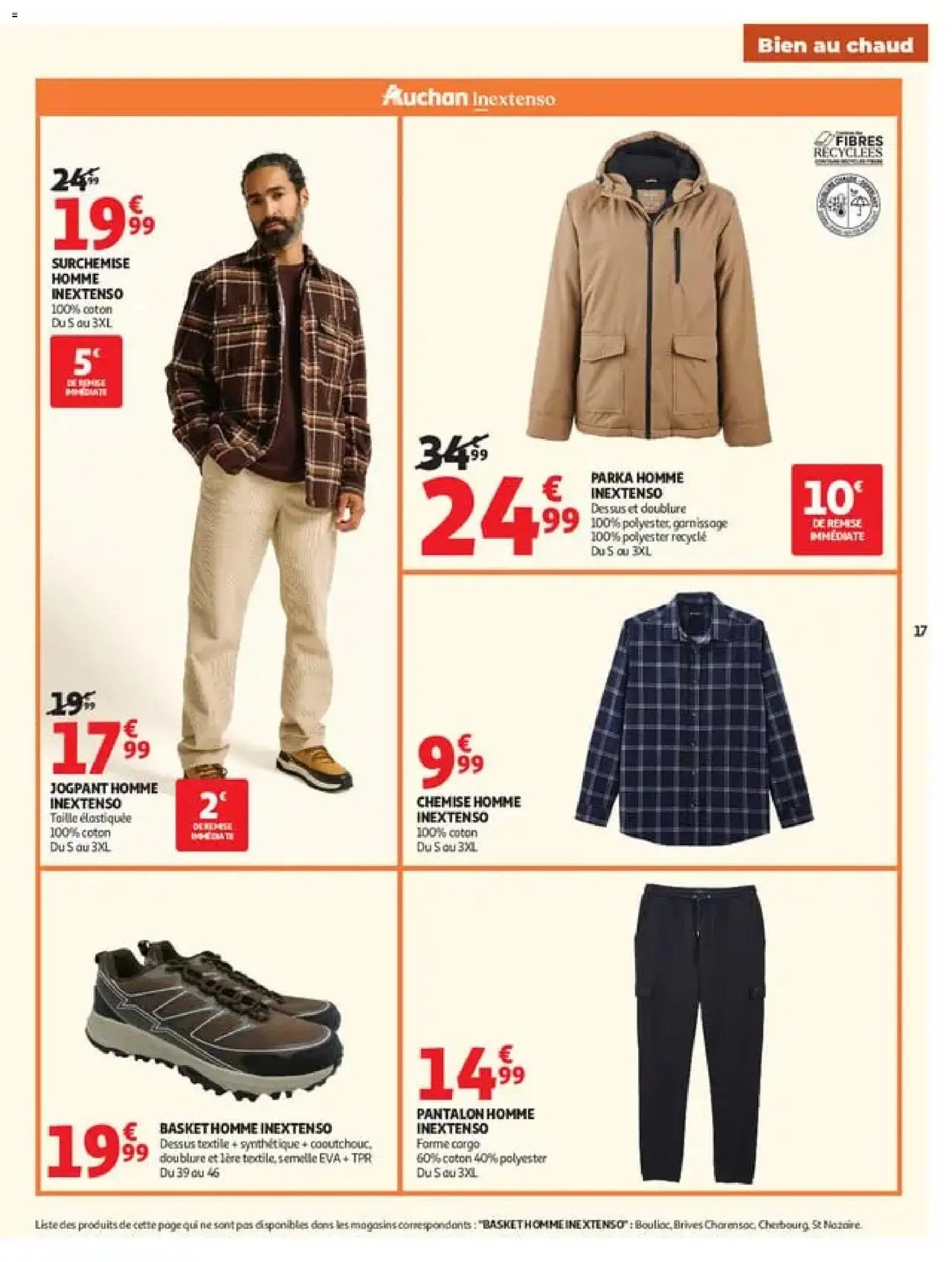 {H1} | Page: 17 | Produits: Sneakers, Pantalon homme, Parka homme, Coton