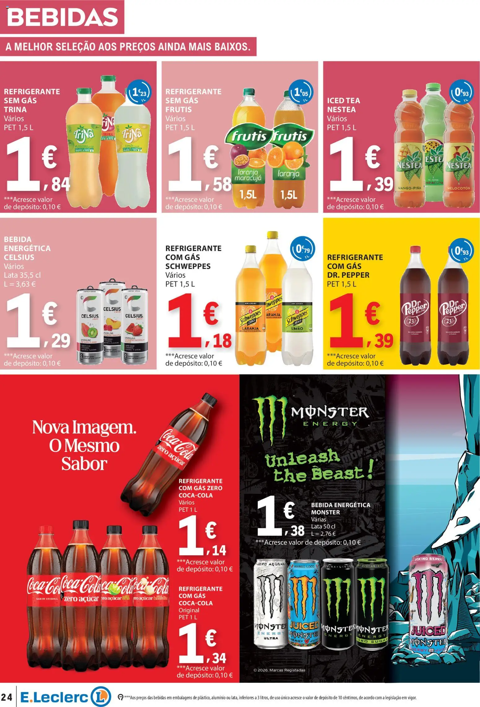 E.Leclerc folheto │ válido de 03/09/2026 | Página: 24 | Produtos: Baunilha, Bebidas, Açúcar, Bebida energética