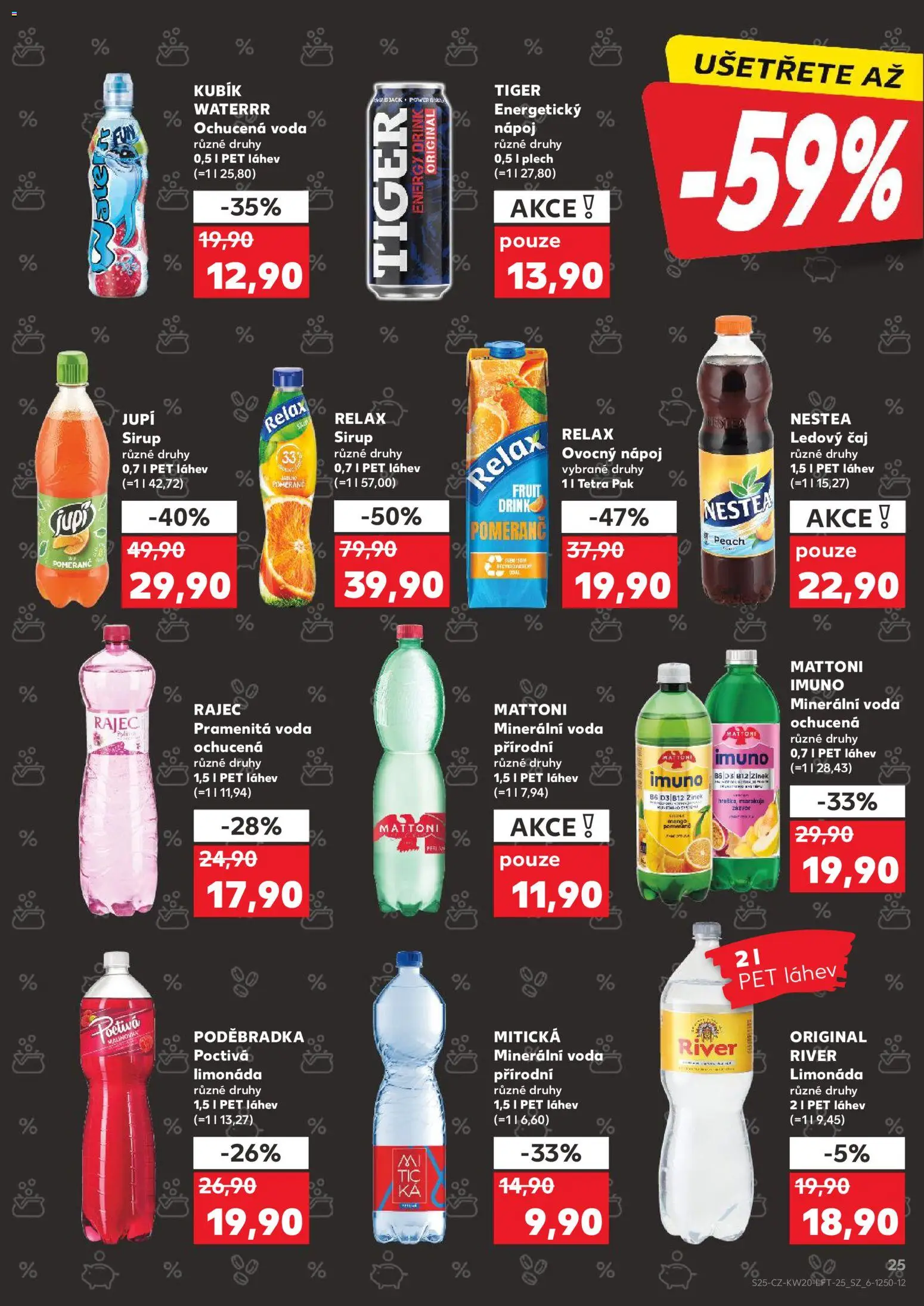 Kaufland leták - Kolín od 13.05.2026 | Strana: 25 | Produkty: Mango, Nestea, Jupí, Marakuja