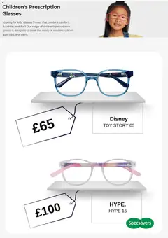 Preview of Specsavers - Offers valid from 08/09/2026 | Page: 4 | Products: Toy, Prescription glasses, Glasses