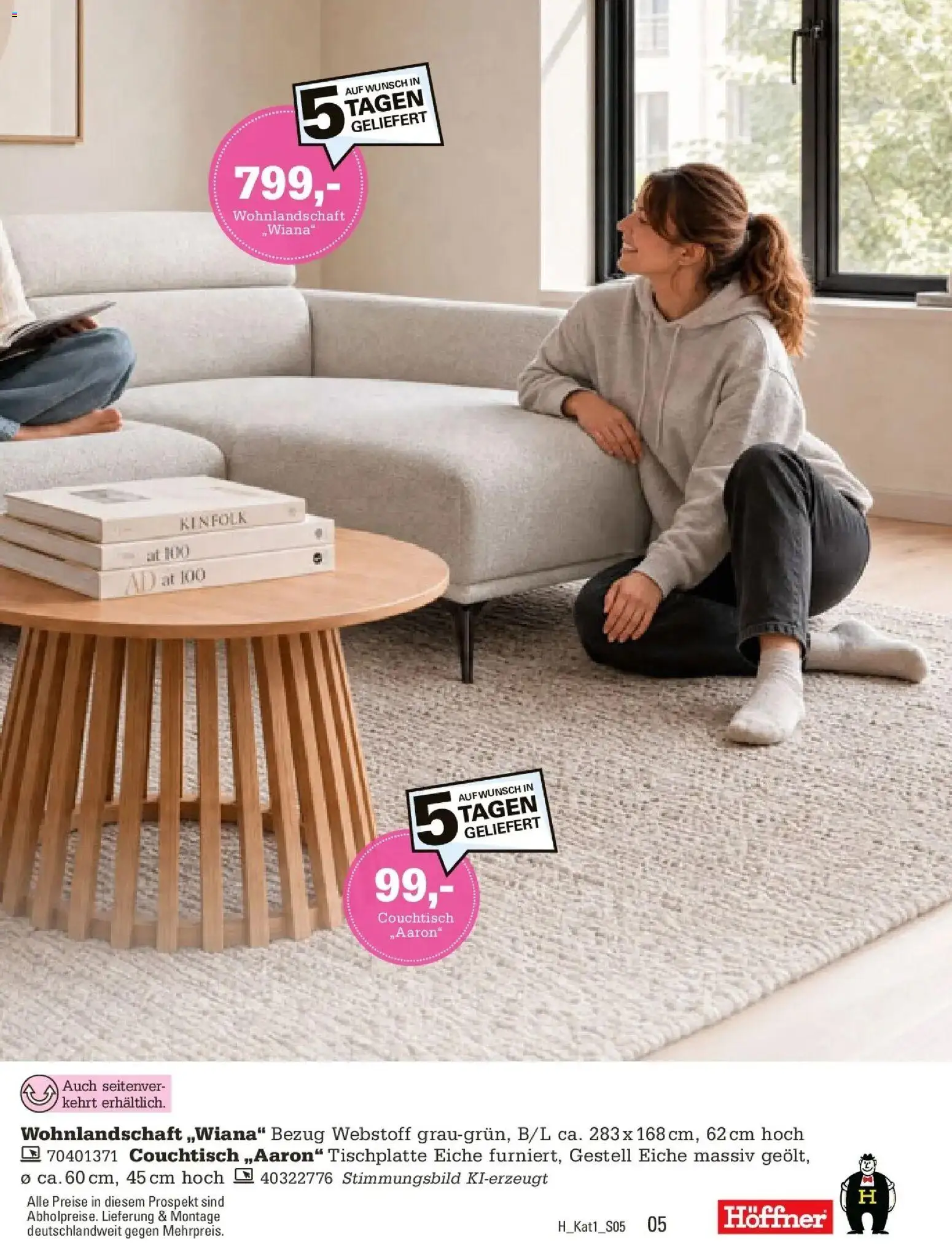 Höffner Prospekt Fürth – gültig ab 28.09.2026 | Seite: 5 | Produkte: Wohnlandschaft, Couchtisch