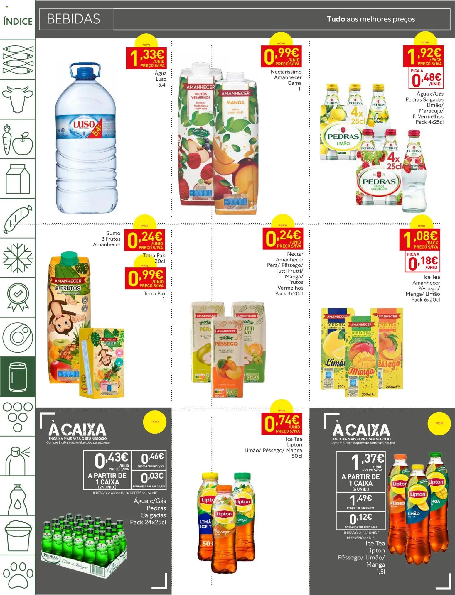 Recheio Folheto Madeira │ válido de 26.05.2026 | Página: 24 | Produtos: Agua, Caixa, Sumo