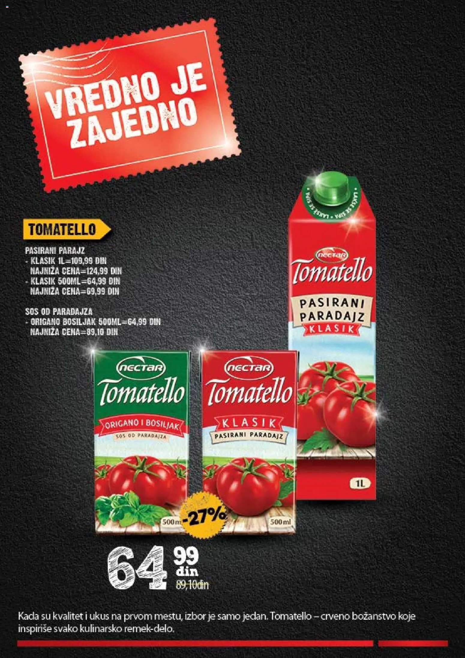 Idea katalog - važi od 31.08.2026 | Strana: 10 | Proizvode: Pasirani paradajz, Sos, Sir, Paradajz