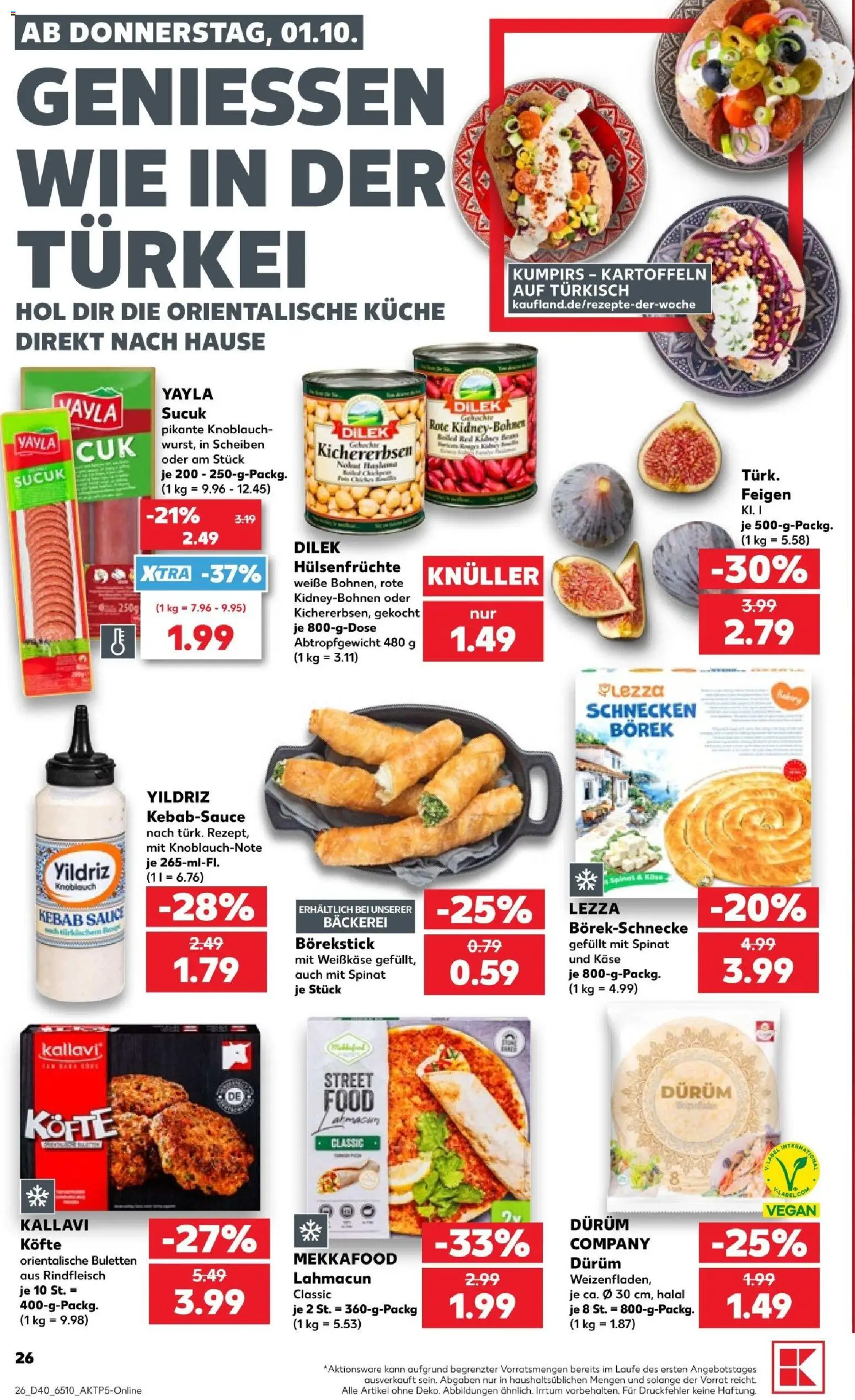 Kaufland Prospekt Köln – gültig ab 01.10.2026 | Seite: 30 | Produkte: Käse, Kartoffeln, Knoblauch, Rindfleisch
