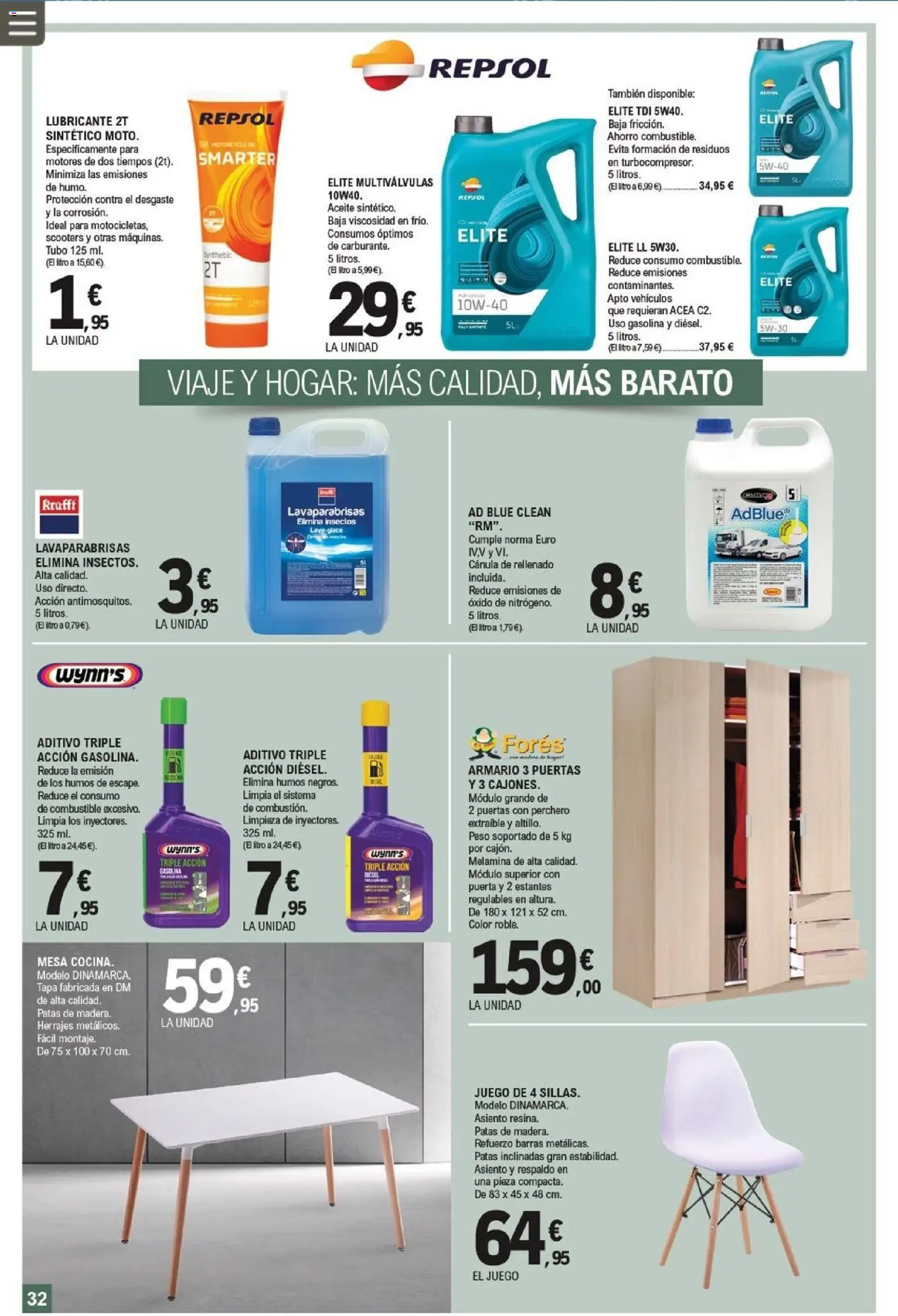 E.Leclerc folleto │ válido desde el 04.05.2026 | Página: 32 | Productos: Perchero, Noodles αυγού, Peso, Mesa