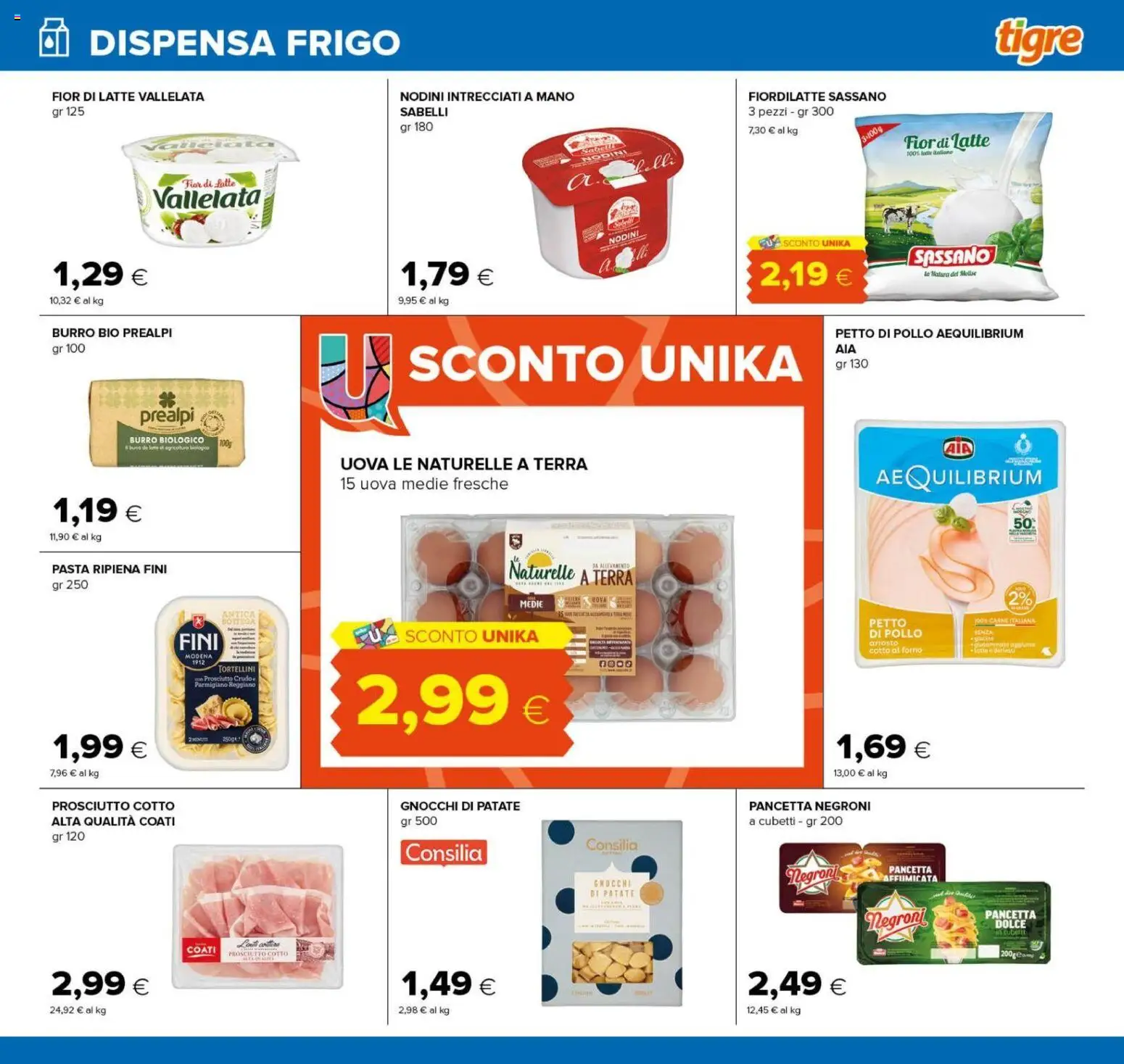 Volantino Tigre del 02/09/2026 | Pagina: 11 | Prodotti: Pollo, Gnocchi, Parmigiano, Terra
