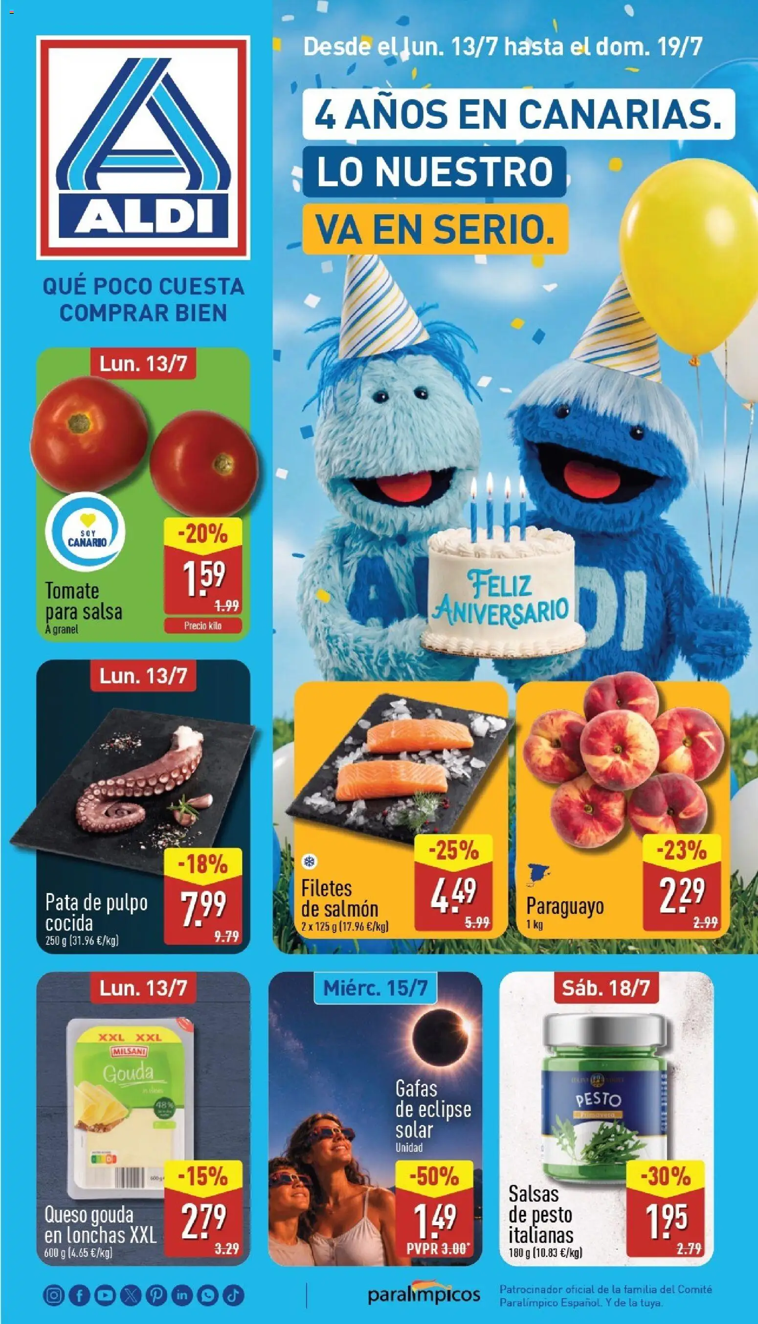 Aldi folleto Canarias │ válido desde el 13/07/2026 | Página: 1