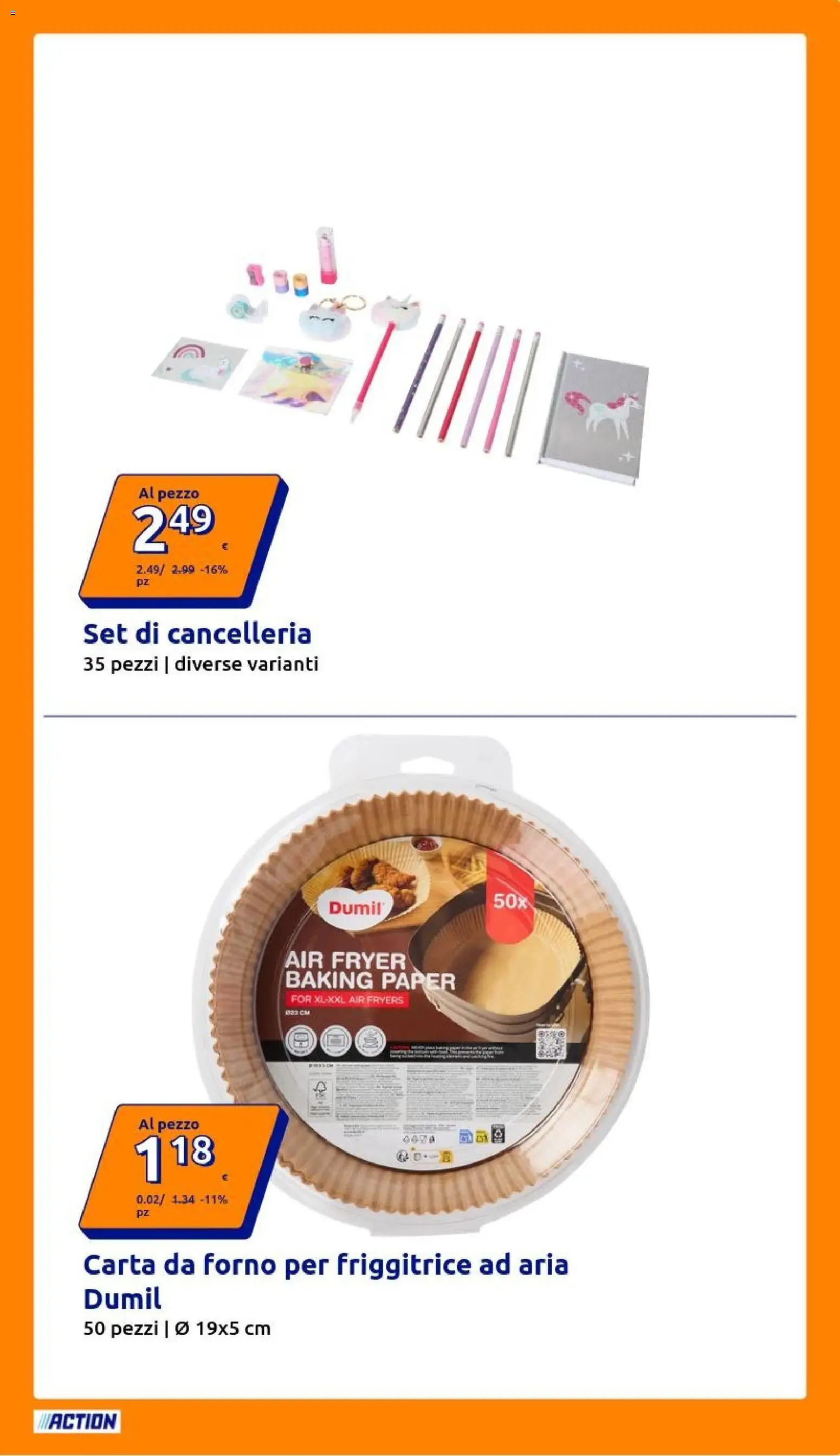 Volantino Action del 19/08/2026 | Pagina: 31 | Prodotti: Friggitrice ad aria, Forno, Friggitrice, Carta da forno