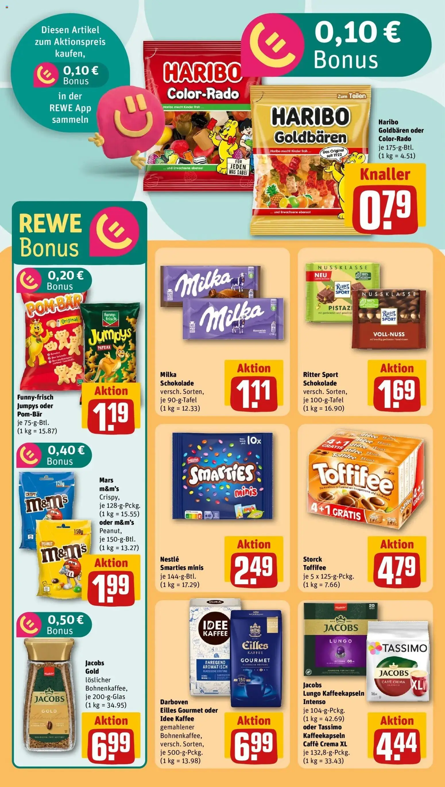 Rewe Prospekt Wilhermsdorf	 – gültig ab 27.04.2026 | Seite: 19 | Produkte: Haribo, Schokolade, M&M's, Paprika
