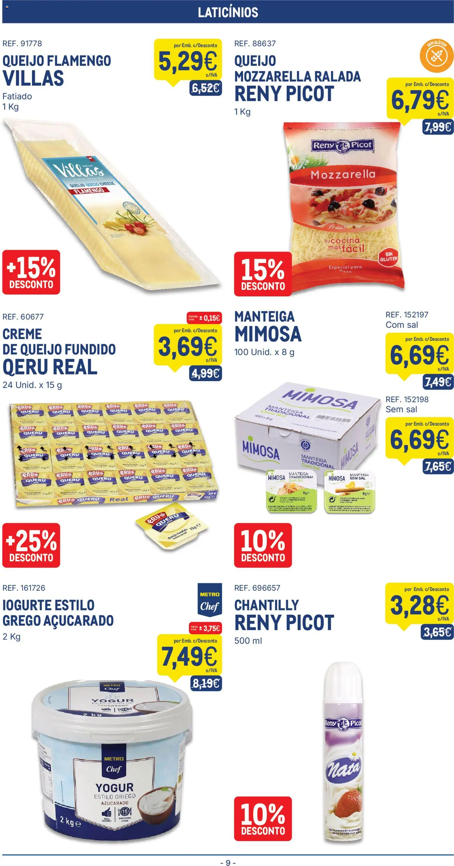 Makro folheto │ válido de 15/09/2026 | Página: 9 | Produtos: Laticínios, Manteiga, Queijo, Creme