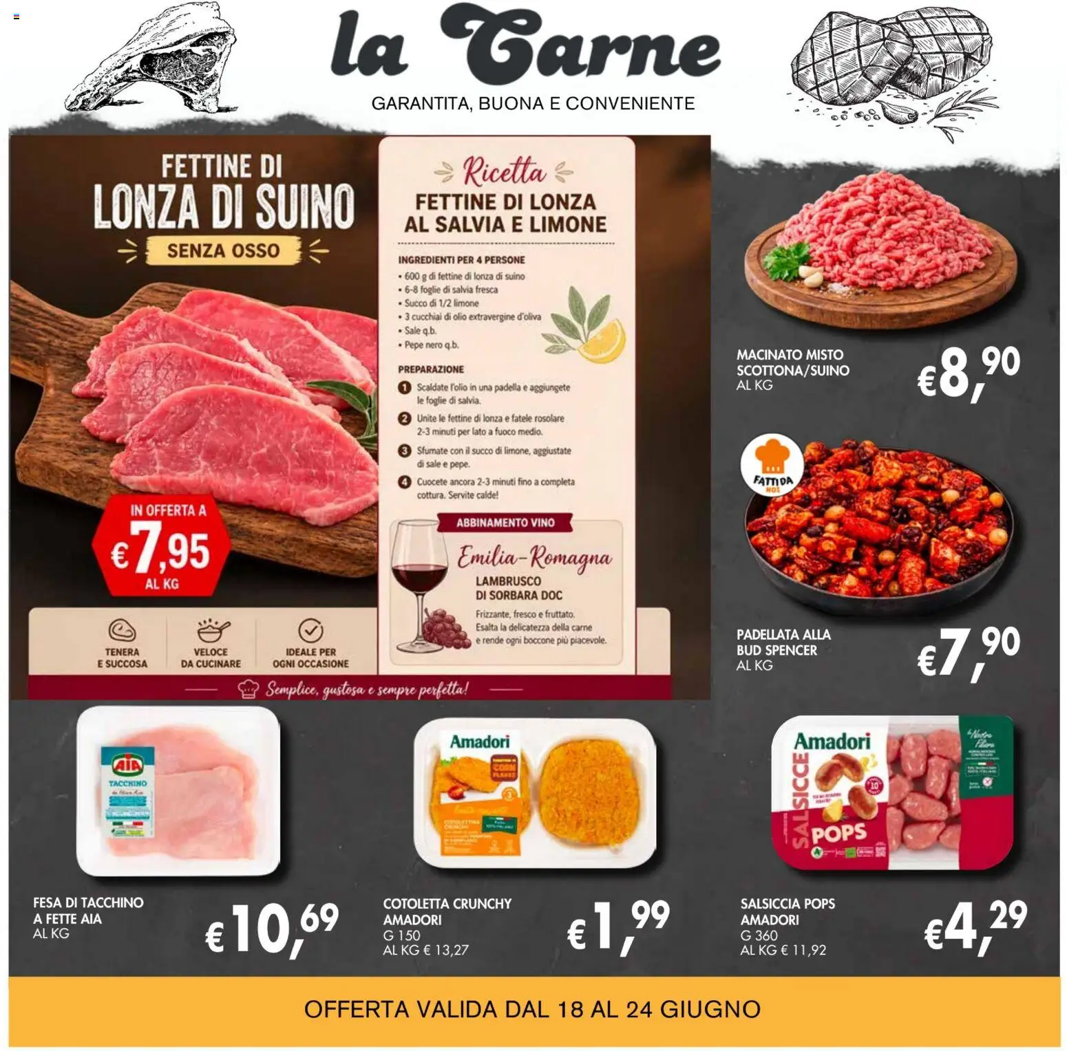 Volantino Coal del 18/06/2026 | Pagina: 4 | Prodotti: Sale, Suino, Tacchino, Salsiccia