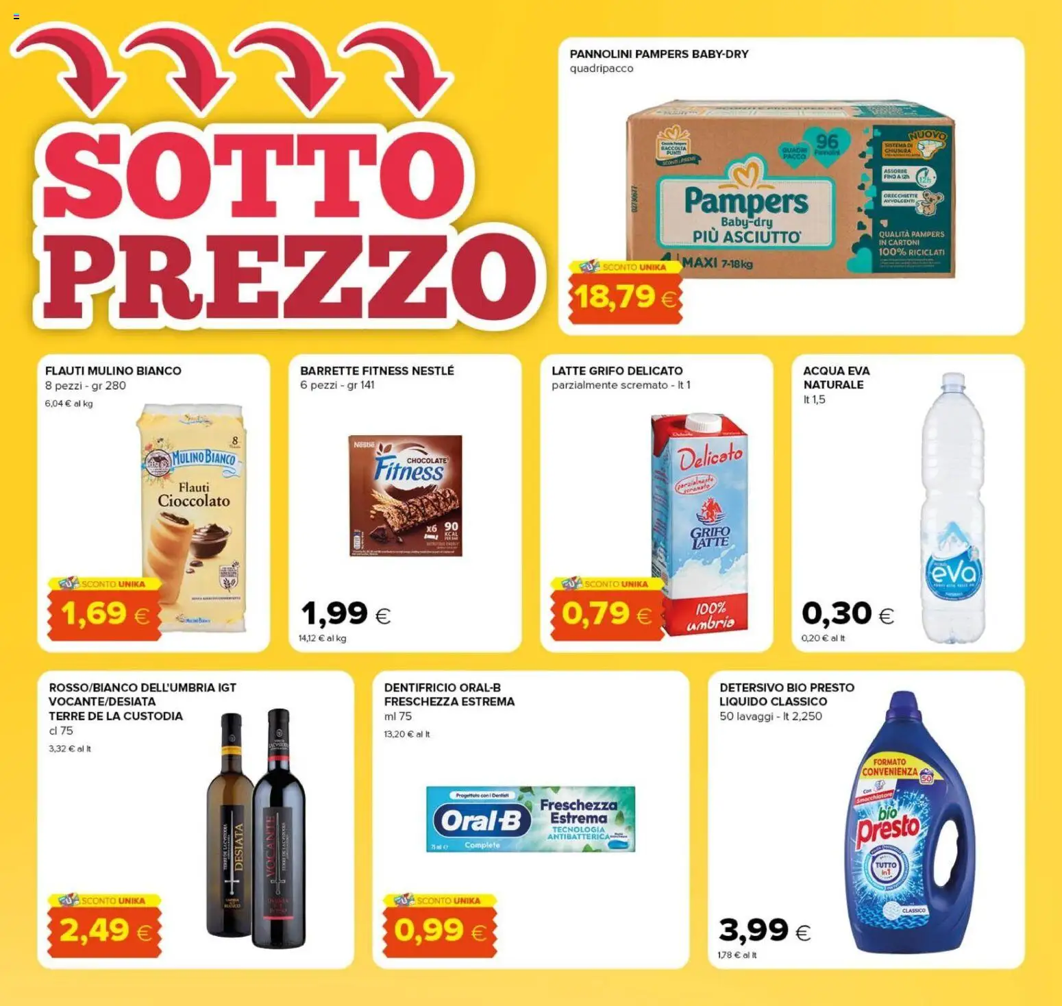 Volantino Tigre del 02/09/2026 | Pagina: 3 | Prodotti: Dentifricio, Smacchiatore, Acqua, Orecchiette