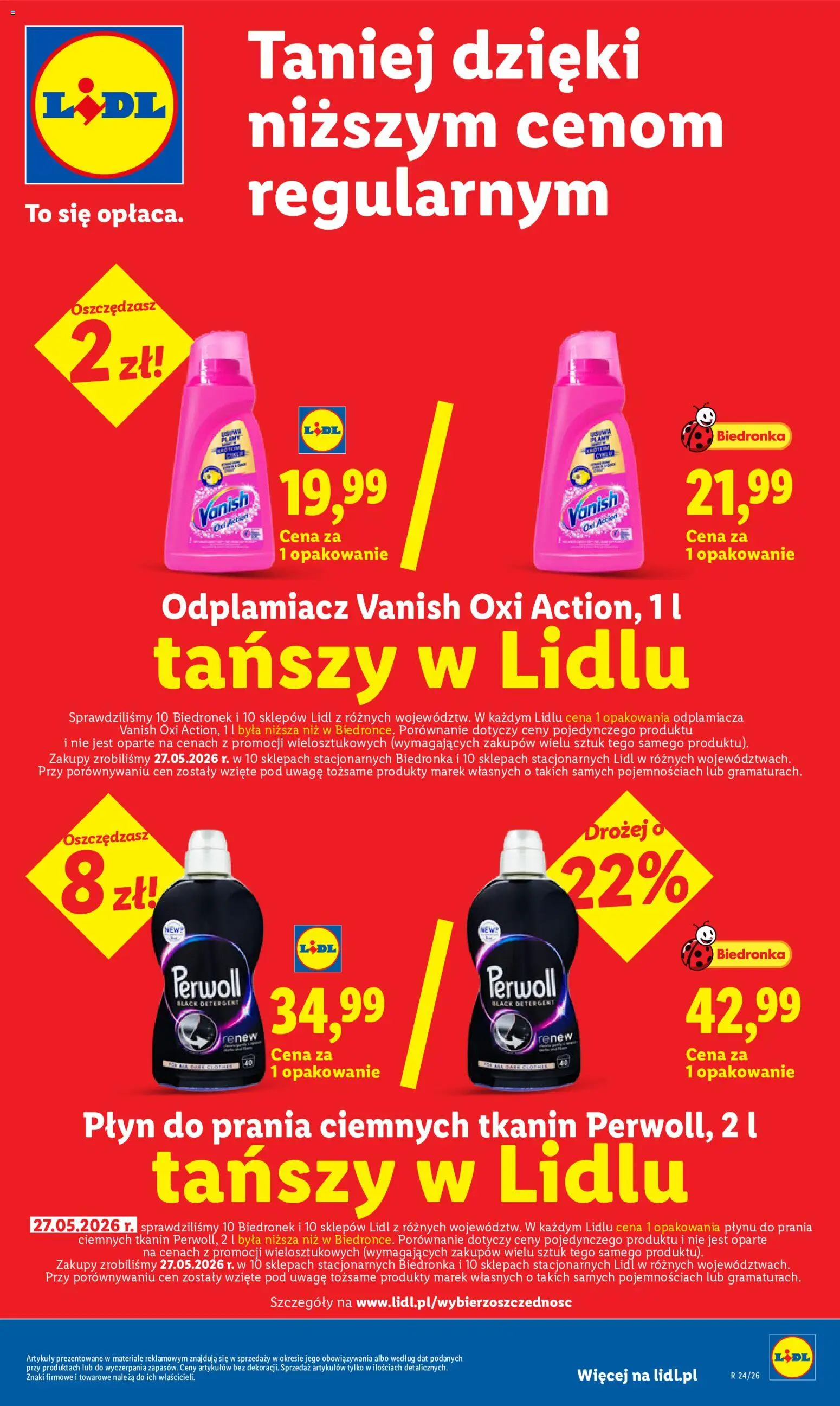 Lidl Polsko leták od 11.06.2026 | Strana: 37 | Produkty: Perwoll, Vanish