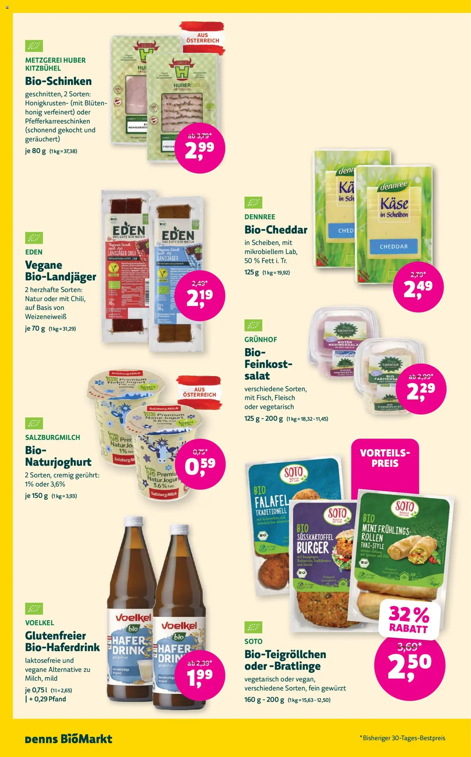 Denns BioMarkt Angebote gültig ab 29.07.2026 | Seite: 6 | Produkte: Salat, Pfeffer, Milch, Käse