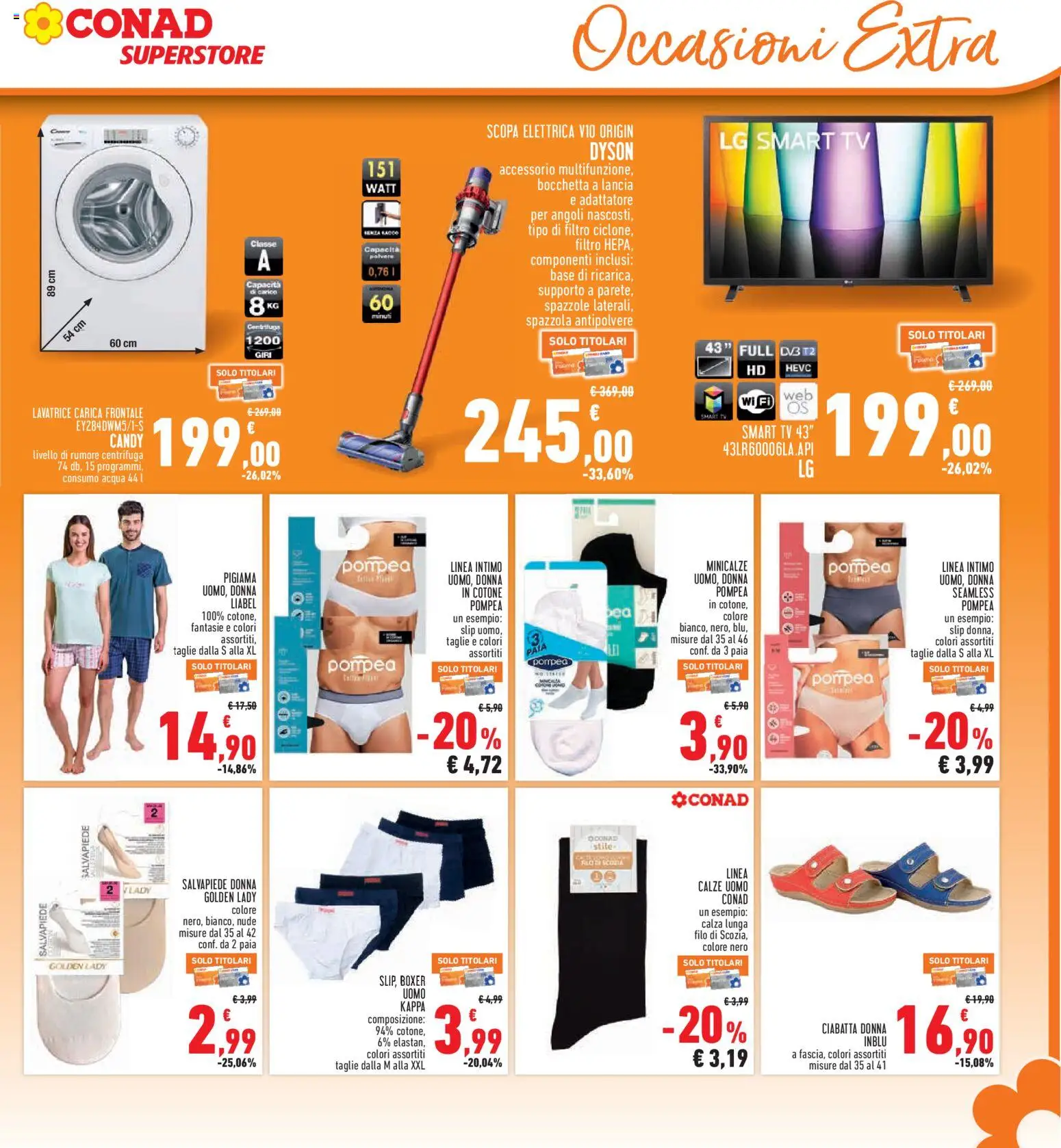 Volantino Conad del 07.05.2026 | Pagina: 31 | Prodotti: Spazzola, smart TV, Boxer, Dyson