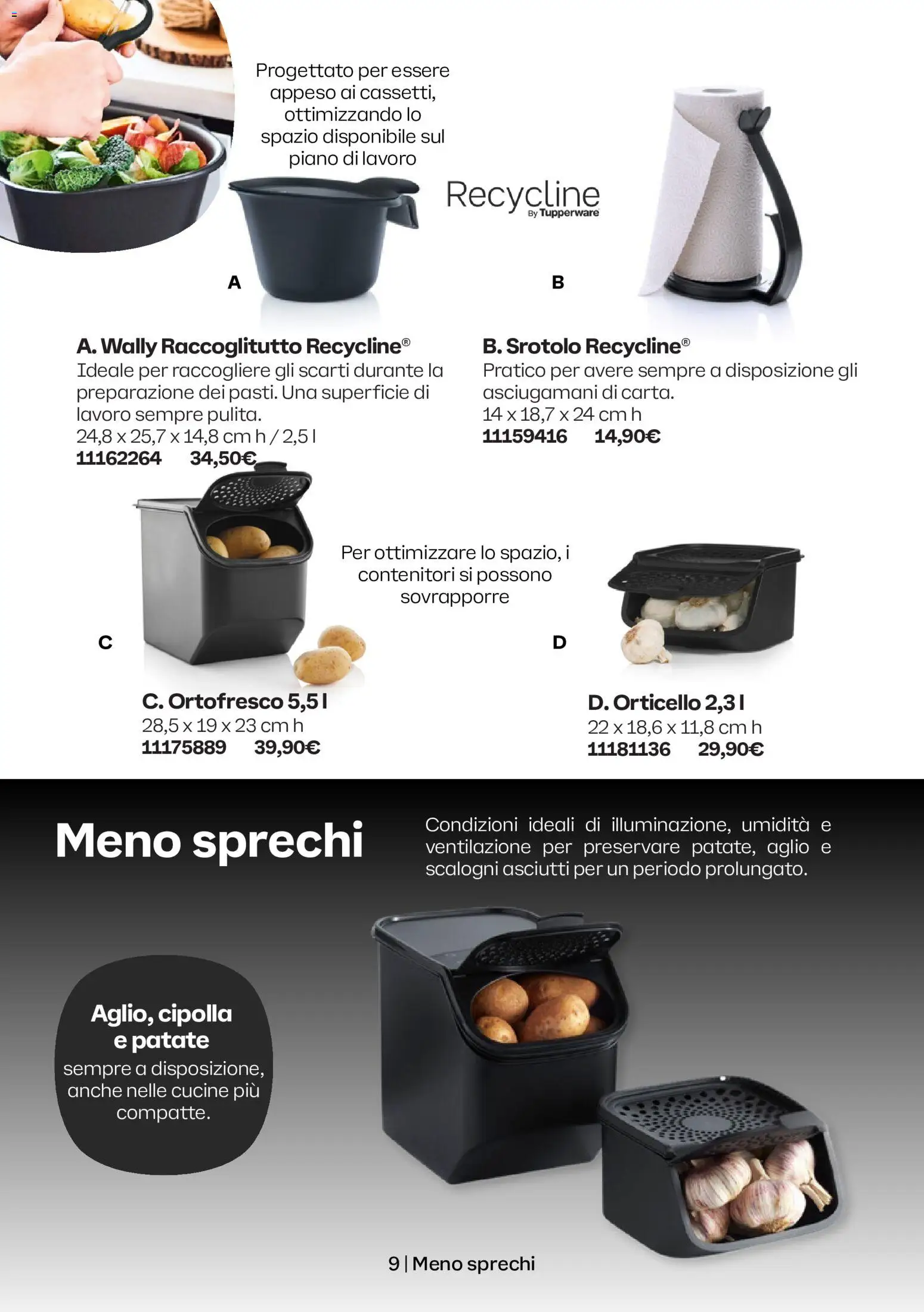 Volantino Tupperware del 01.05.2026 | Pagina: 9 | Prodotti: Cucine, Patate, Aglio