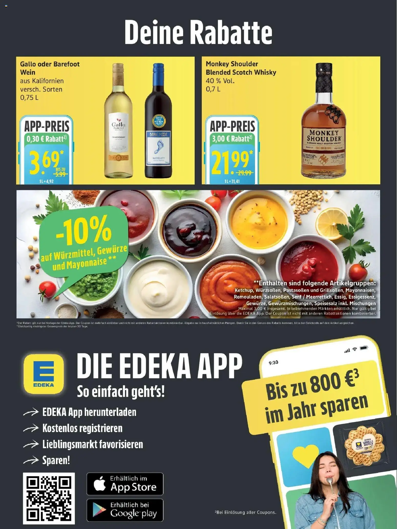 Edeka Prospekt Schleswig (ab 28.09.2026) » Angebote Online | Seite: 7 | Produkte: Merlot, Gewürze, Mayonnaise, Wein