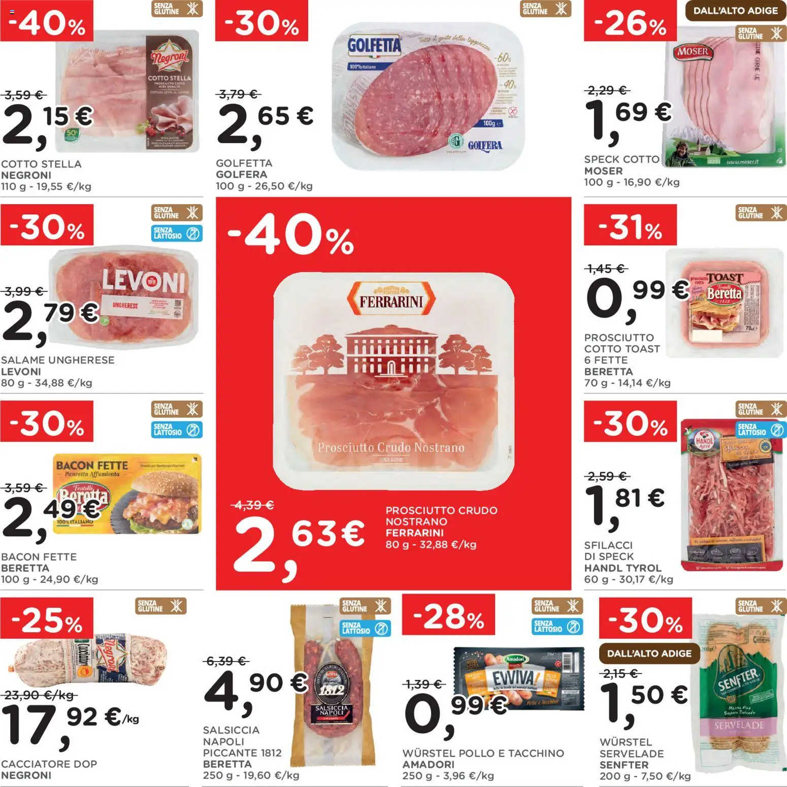 Volantino Poli del 03.06.2026 | Pagina: 12 | Prodotti: Prosciutto Cotto, Pollo, Prosciutto, Wurstel