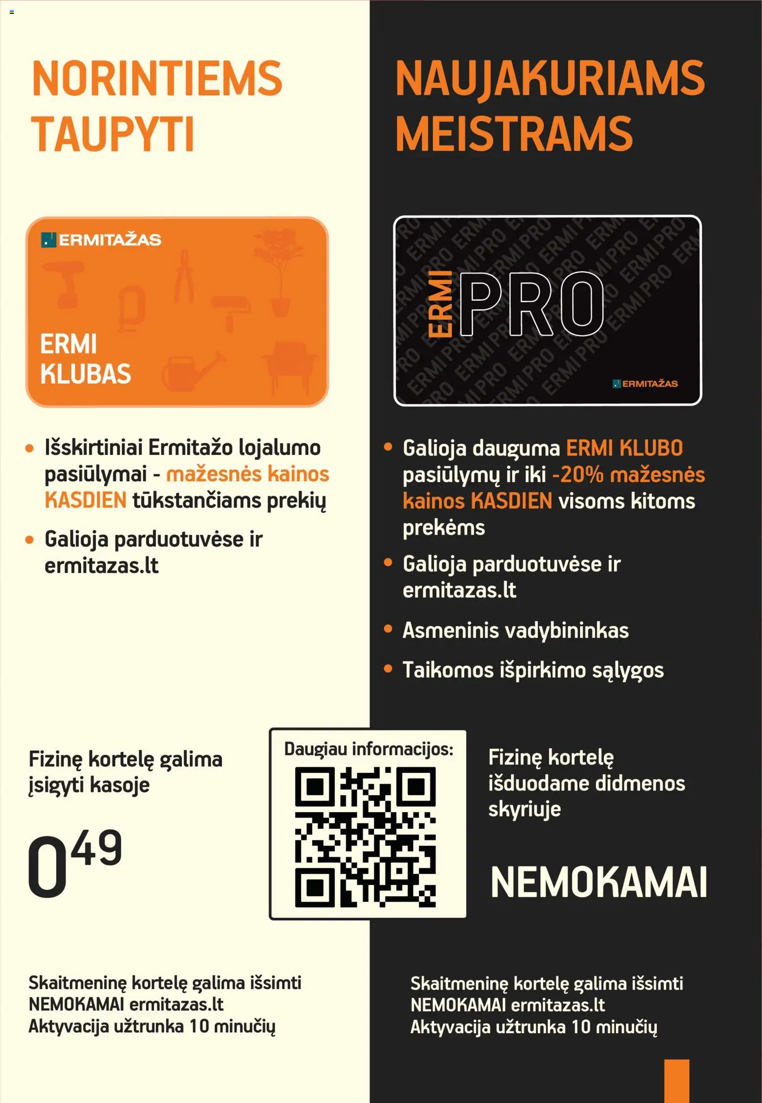 ERMITAŽAS akcijos nuo 2026.07.01 | Puslapis: 2
