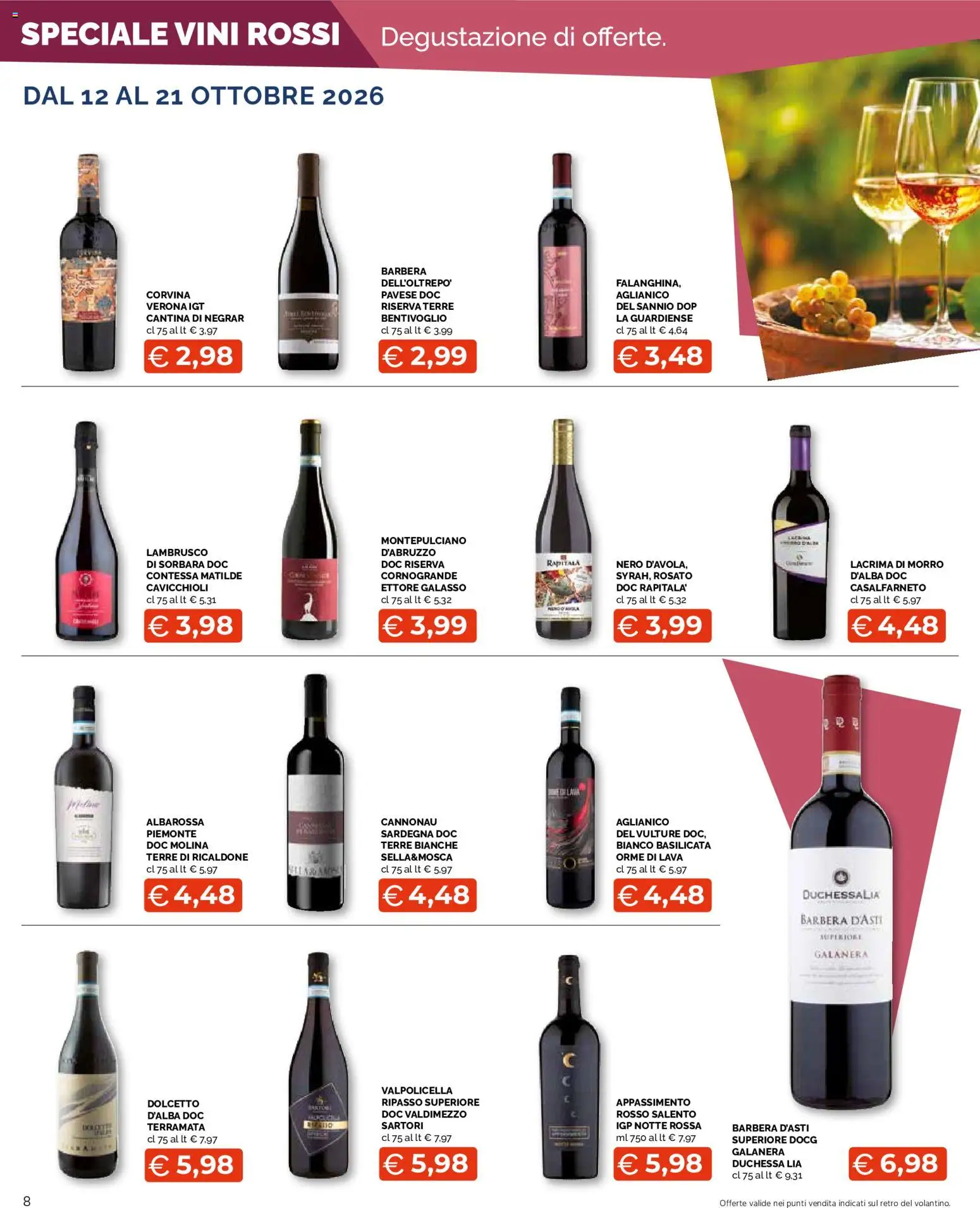 Volantino Mercatò del 12/10/2026 | Pagina: 8 | Prodotti: Lambrusco
