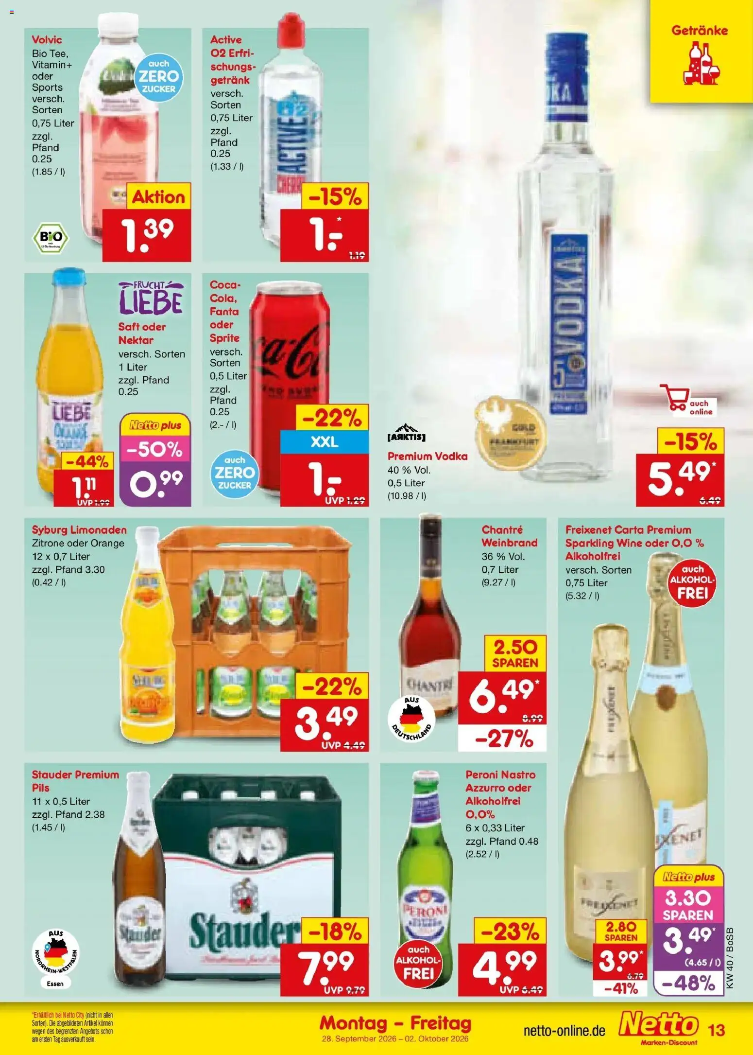 Netto Marken-Discount Prospekt Stadtlohn – gültig ab 28.09.2026 | Seite: 19 | Produkte: Sprite, Freixenet, Pils, Saft
