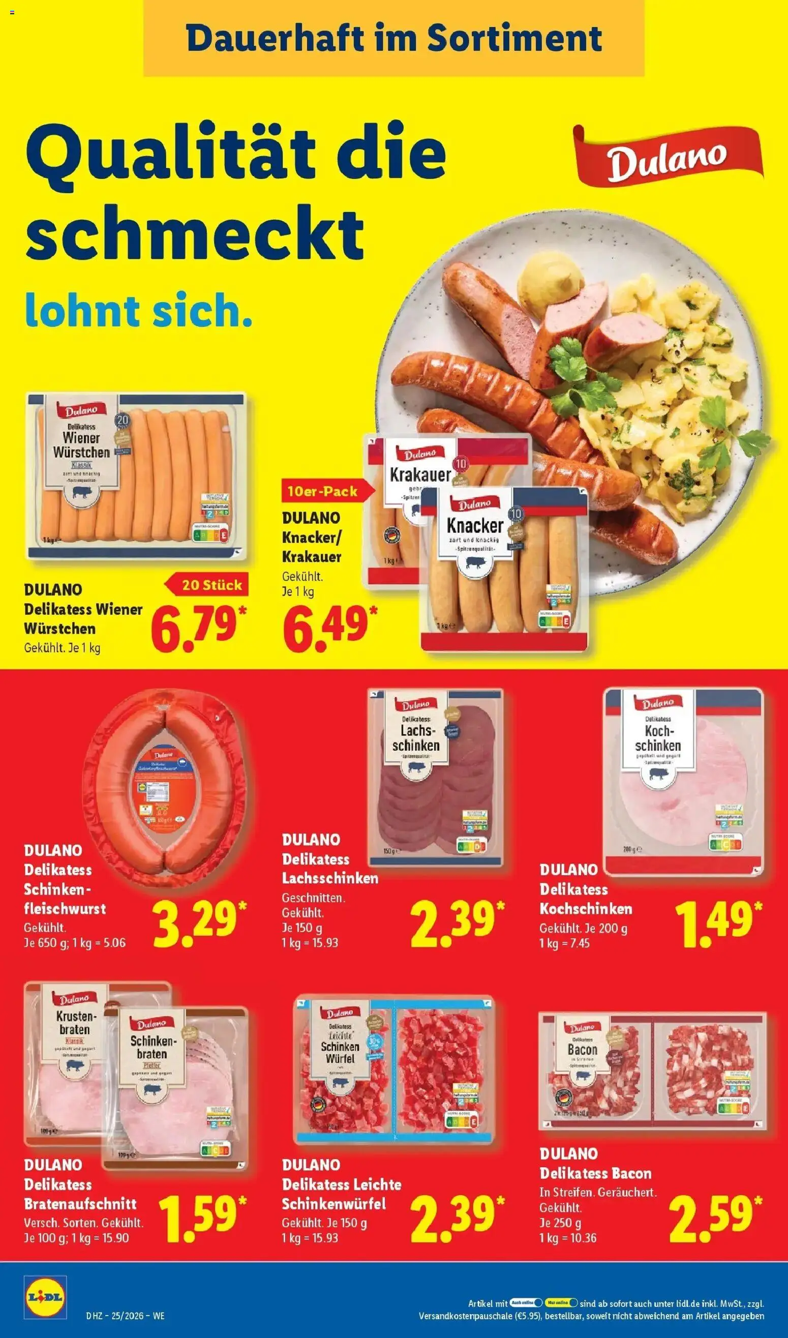 Lidl Prospekt Einbeck – gültig ab 15.06.2026 | Seite: 18 | Produkte: Wiener wurstchen, Lachs, Schinken