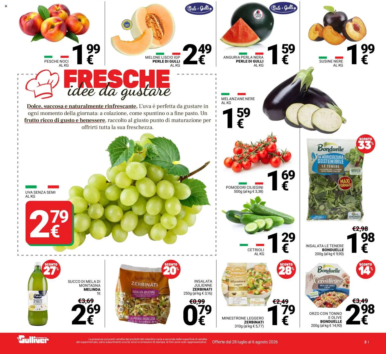 Volantino Gulliver del 28/07/2026 | Pagina: 3