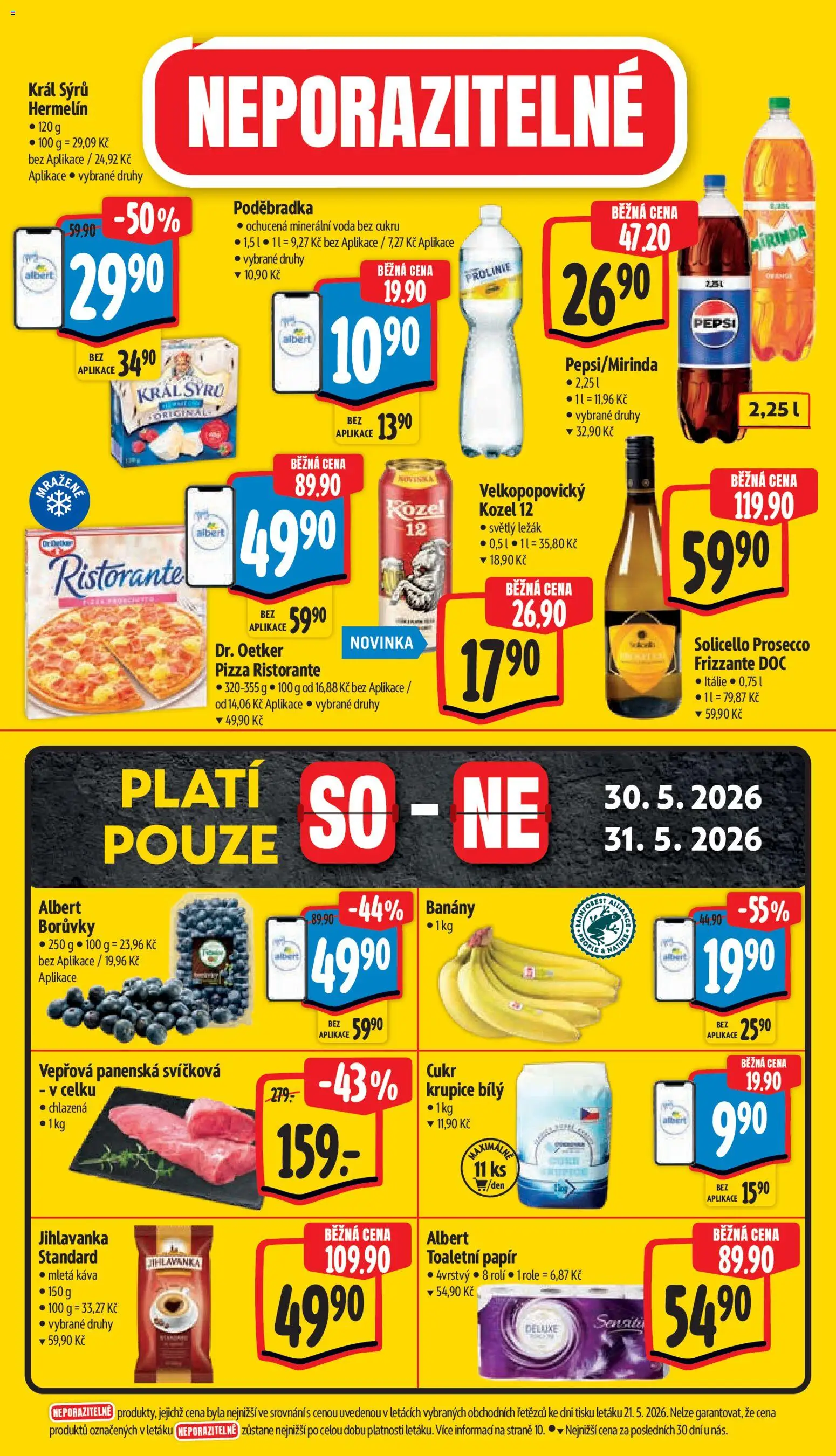 Albert leták - Supermarket od 27.05.2026 | Strana: 7 | Produkty: Kozel, Hermelín, Minerální voda, Mletá káva