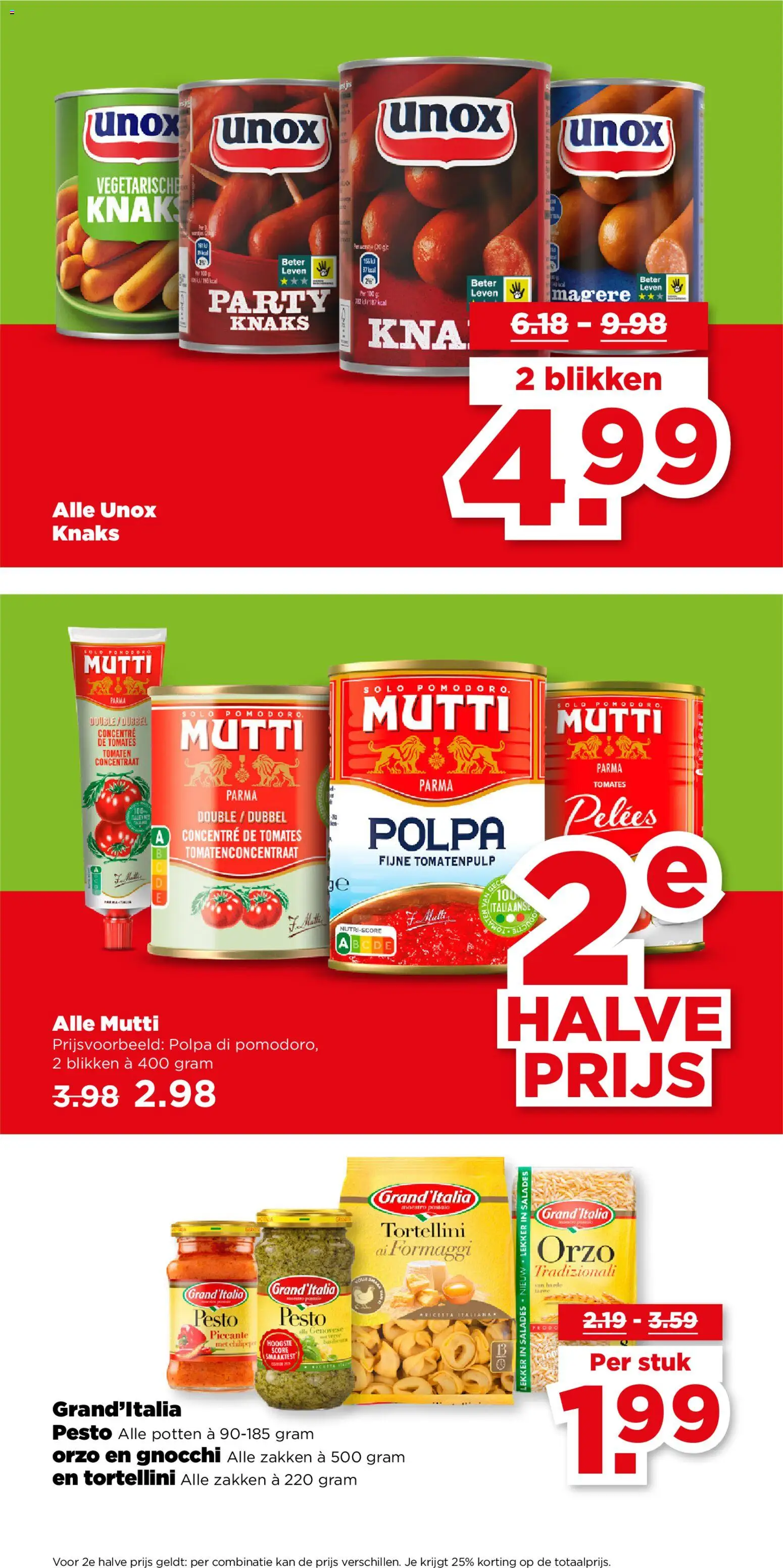 {H1} | Pagina: 29 | Producten: Tomaten, Kan, Pasta, Salades
