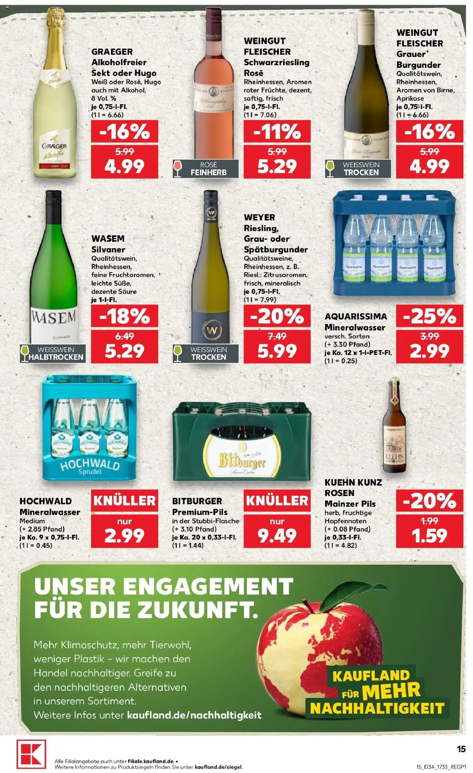 Prospekt Kaufland ab 17.08.2026 » Angebote Online zum Blättern | Seite: 26 | Produkte: Weißwein, Pils, Alkohol, Hugo