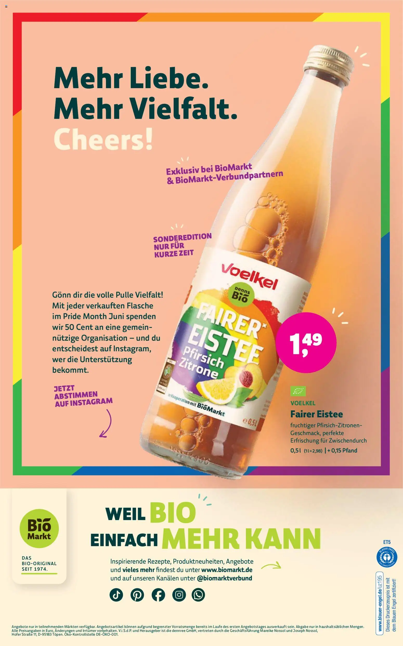 BioMarkt Prospekt – gültig ab 03.06.2026 | Seite: 18 | Produkte: Zitrone, Pfirsich