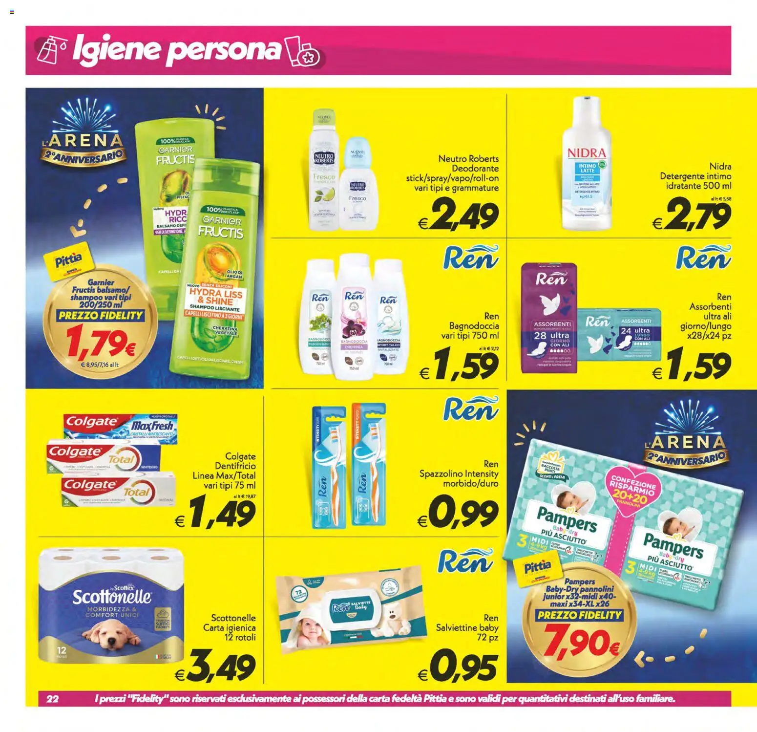 Volantino SuperConveniente del 23/10/2026 | Pagina: 22 | Prodotti: Shampoo, Carta igienica, Olio, Assorbenti