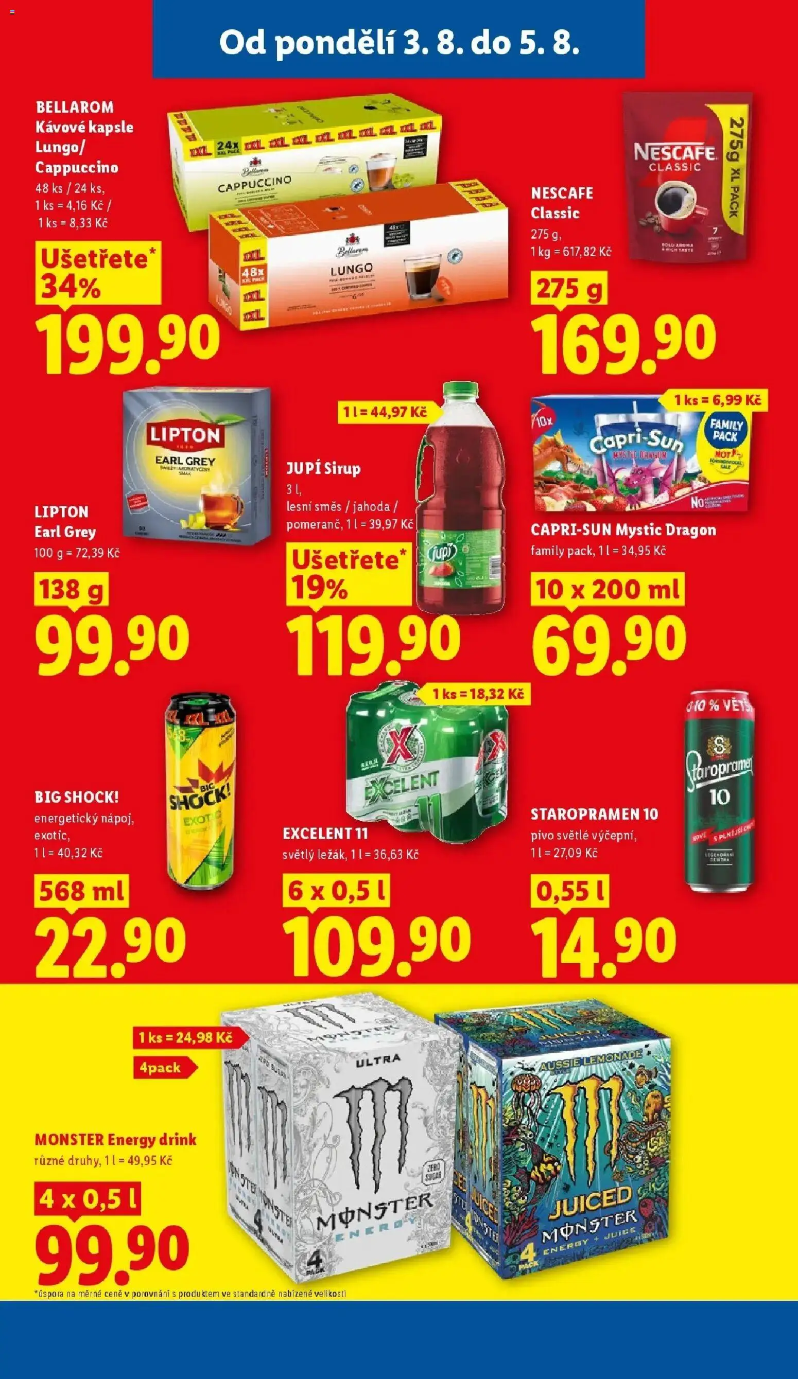 Lidl aktuální leták od 03.08.2026 | Strana: 25 | Produkty: Monster, Staropramen, Monster Energy, Energy drink