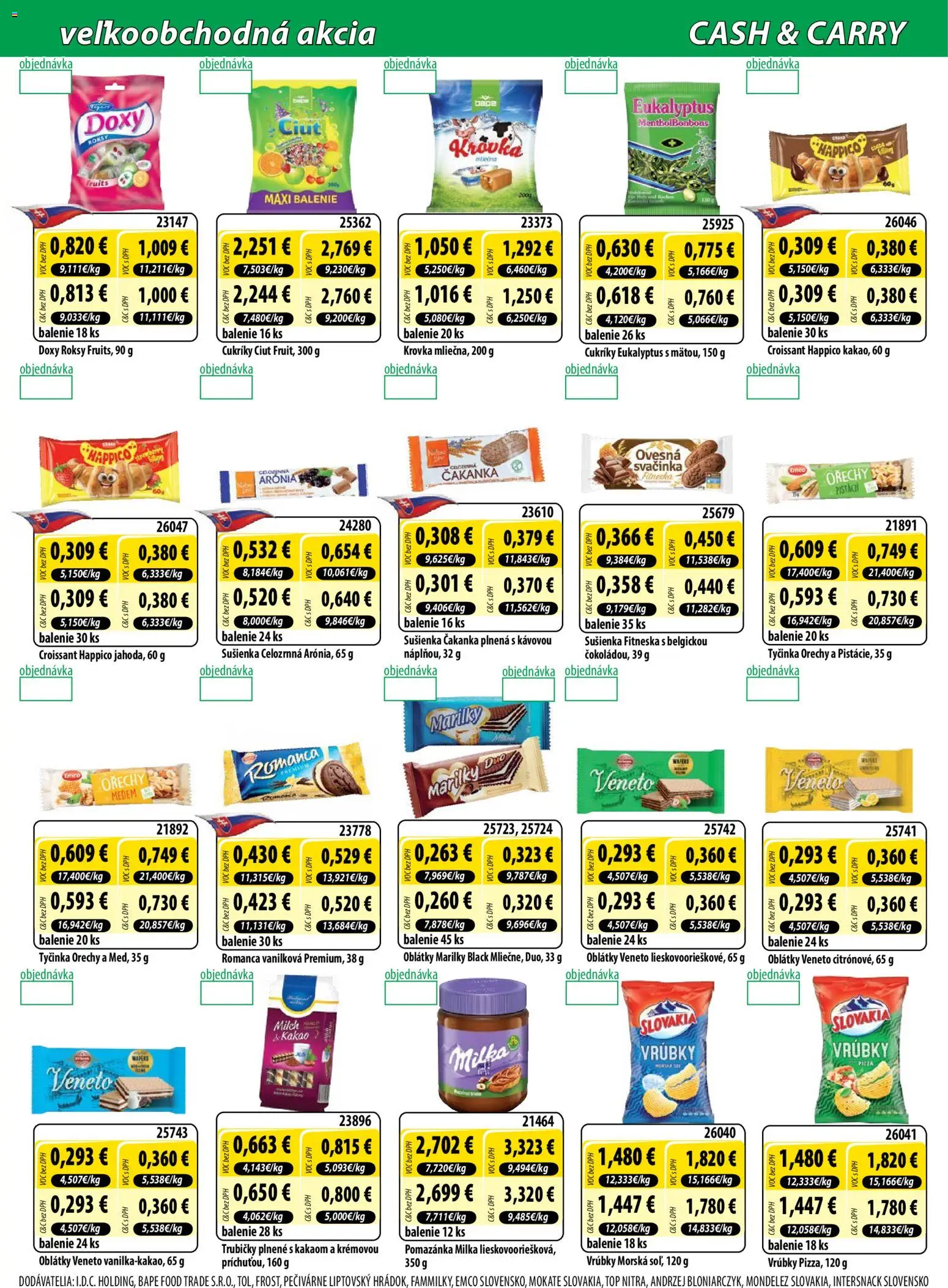 Nové Milk Agro akcie – leták je platný od 22.07.2026 | Strana: 4 | Produkty: Cukríky, Orechy, Milka, Kakao