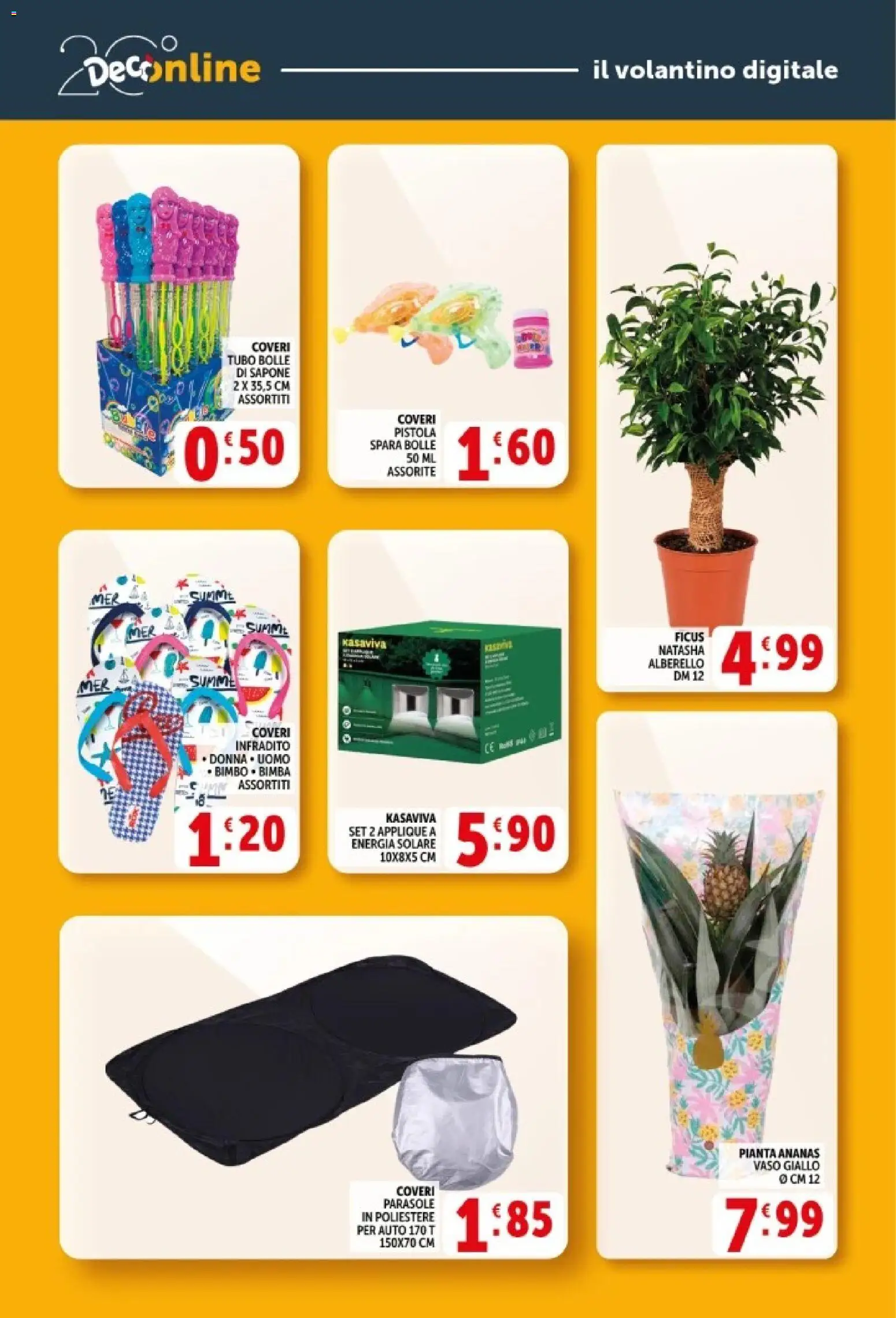 Volantino Decò del 08.06.2026 | Pagina: 33 | Prodotti: Sapone, Tubo, Ananas, Vaso