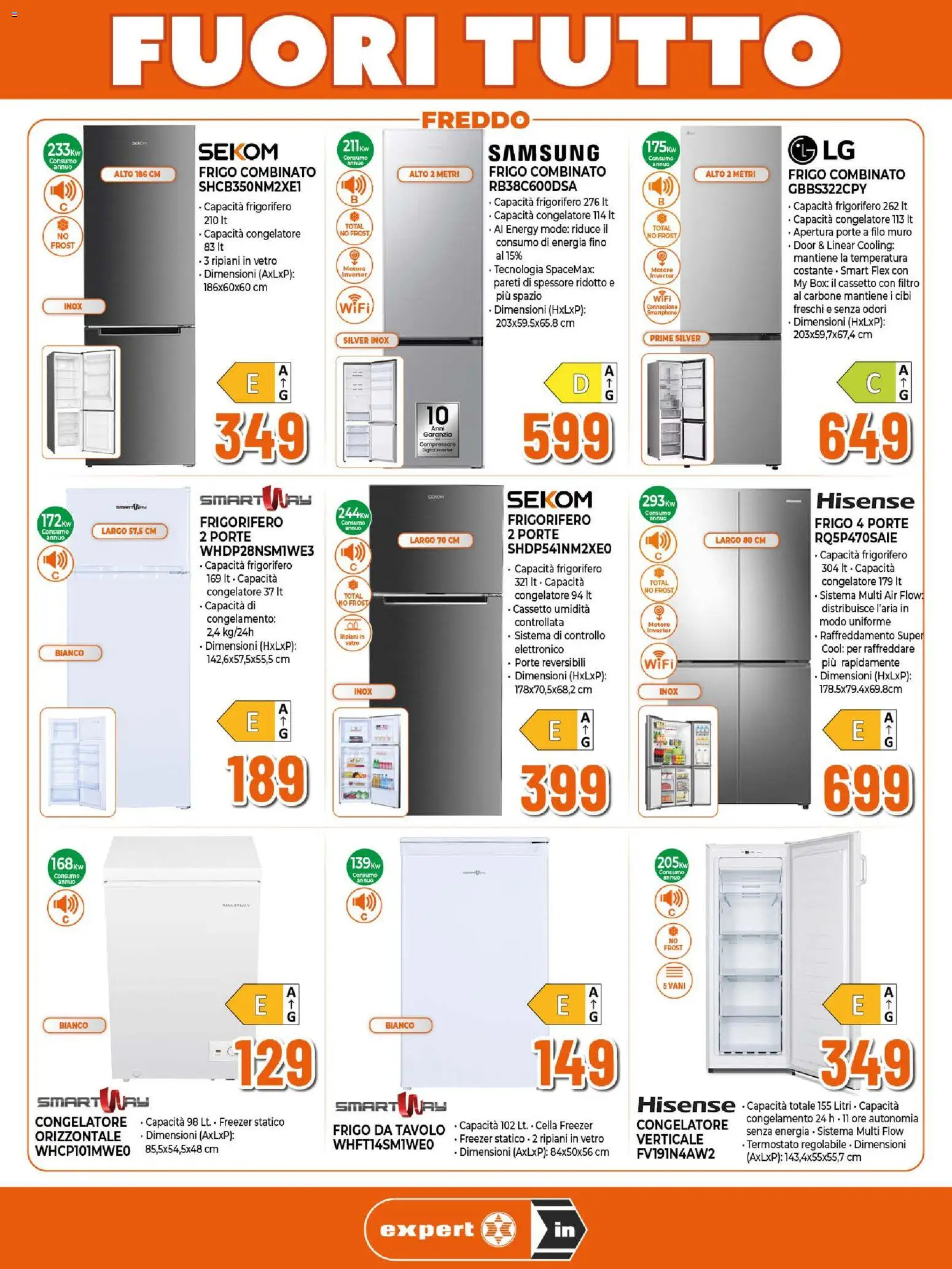 Volantino Ipercoop del 30/07/2026 | Pagina: 3 | Prodotti: Smartphone, Frigorifero, Congelatore, Tavolo