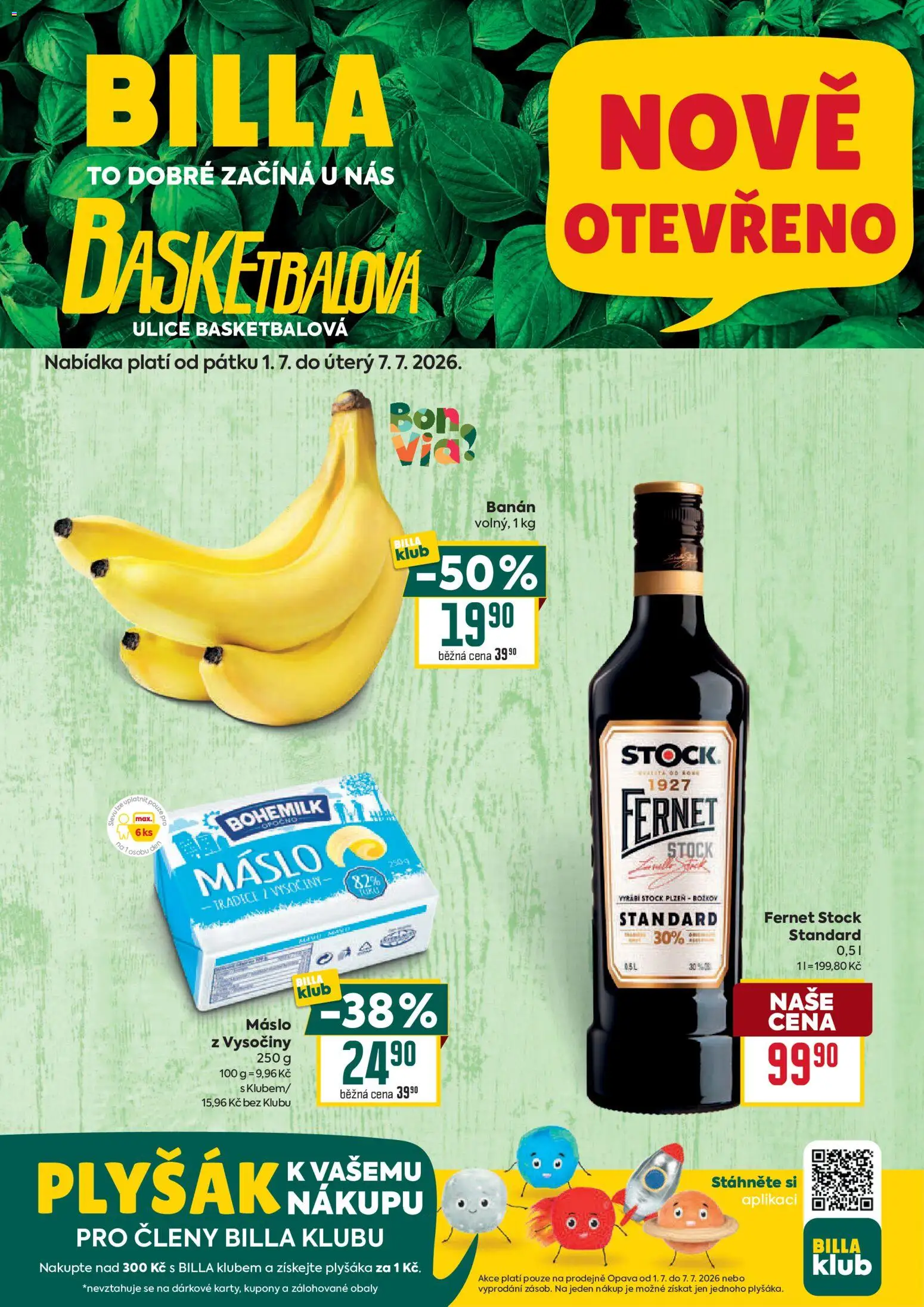 Billa leták - Basketbalová od 01.07.2026 | Strana: 1