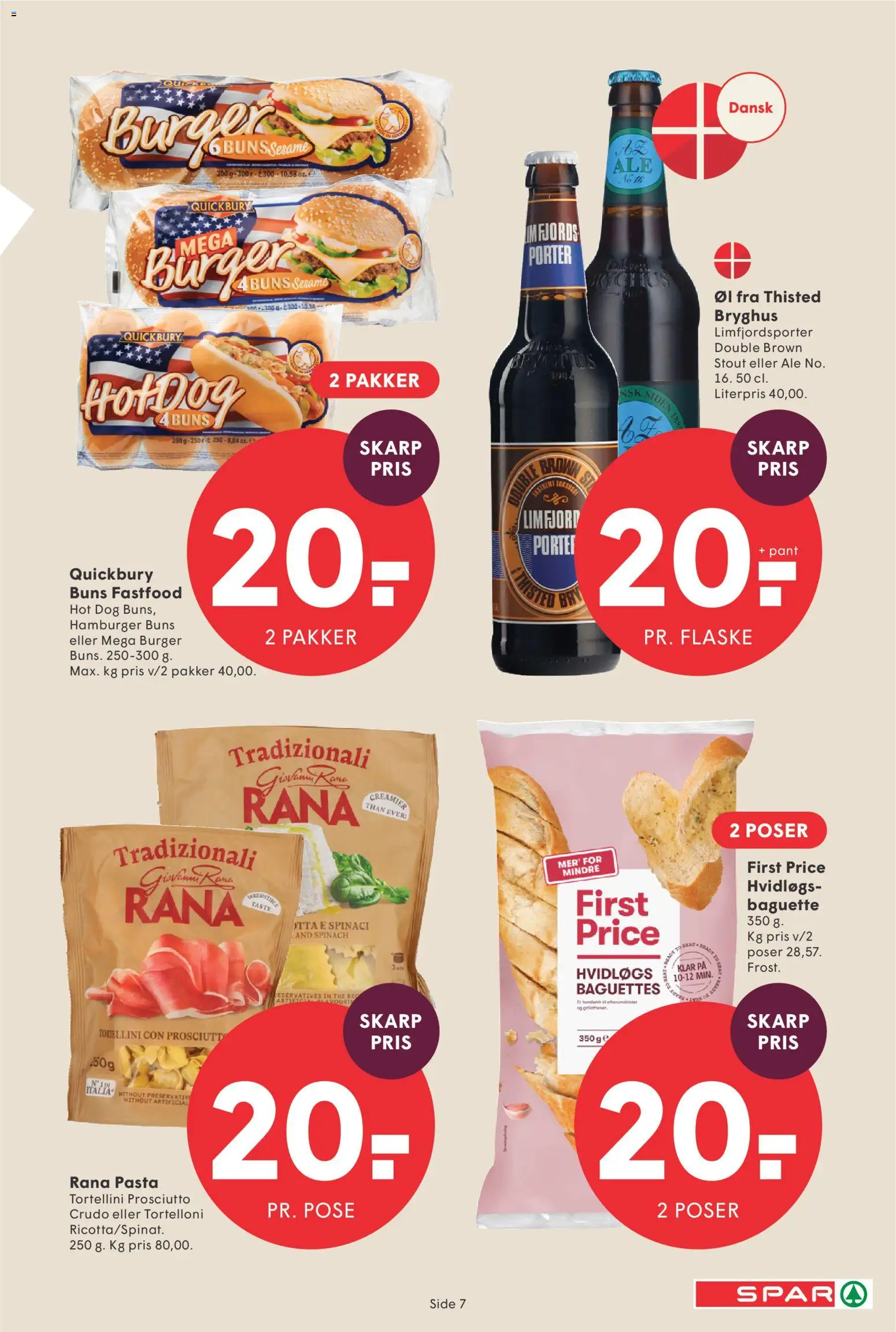 Spar tilbudsavis – gyldig fra 22.05.2026 | Side: 7 | Produkter: Øl, Pasta
