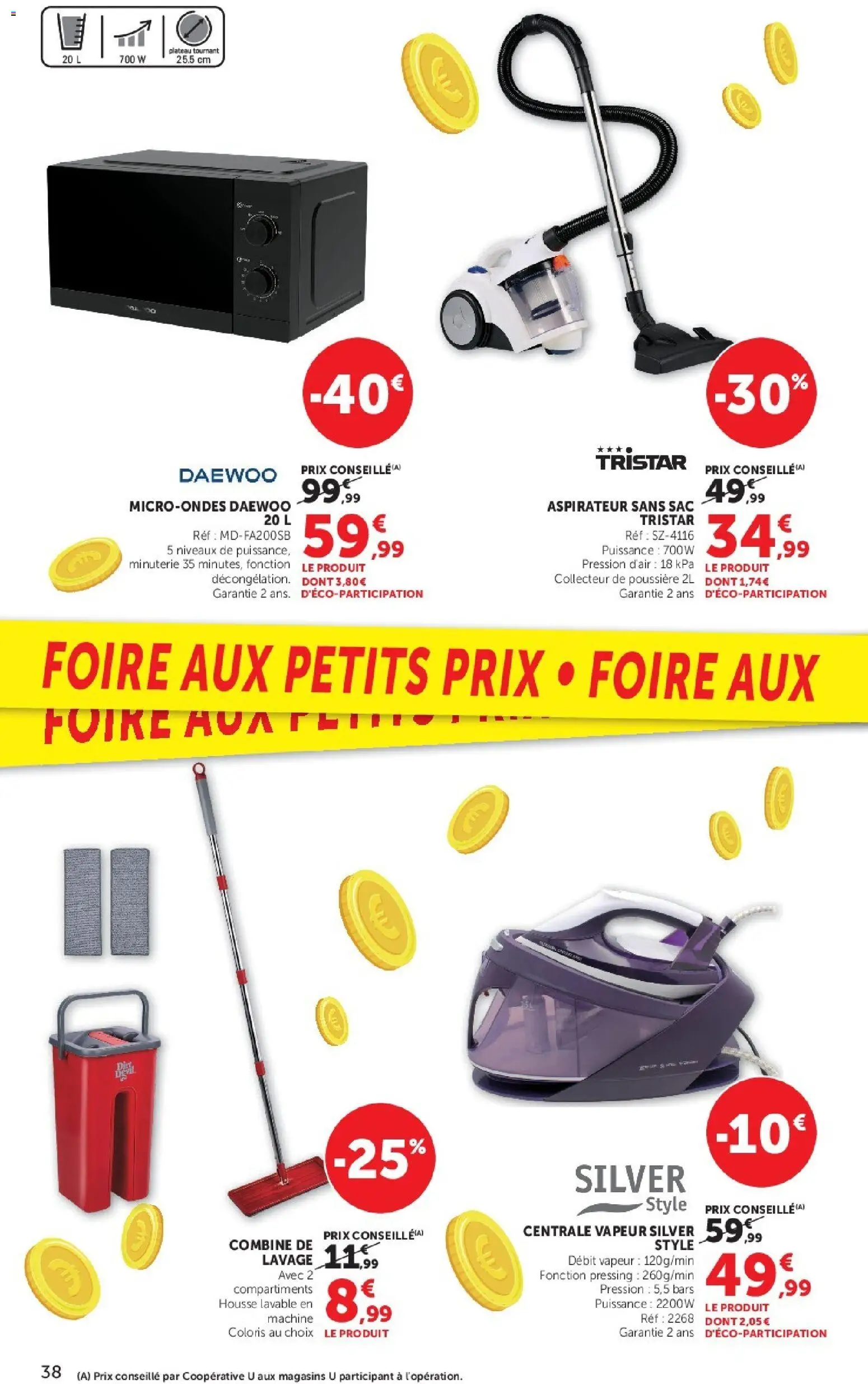 {H1} | Page: 38 | Produits: Plateau tournant, Sac, Aspirateur sans sac, Centrale vapeur