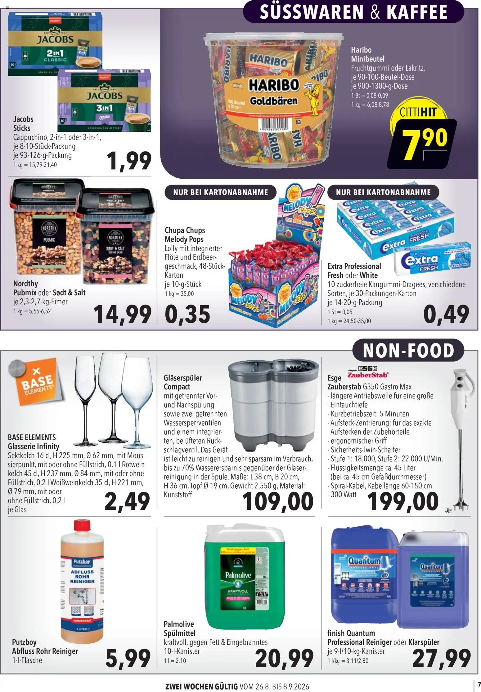 CITTI Markt Aktuelle Angebote für Profis – gültig ab 26.08.2026 | Seite: 7 | Produkte: Gewicht, Rotwein, Finish, Klarspüler