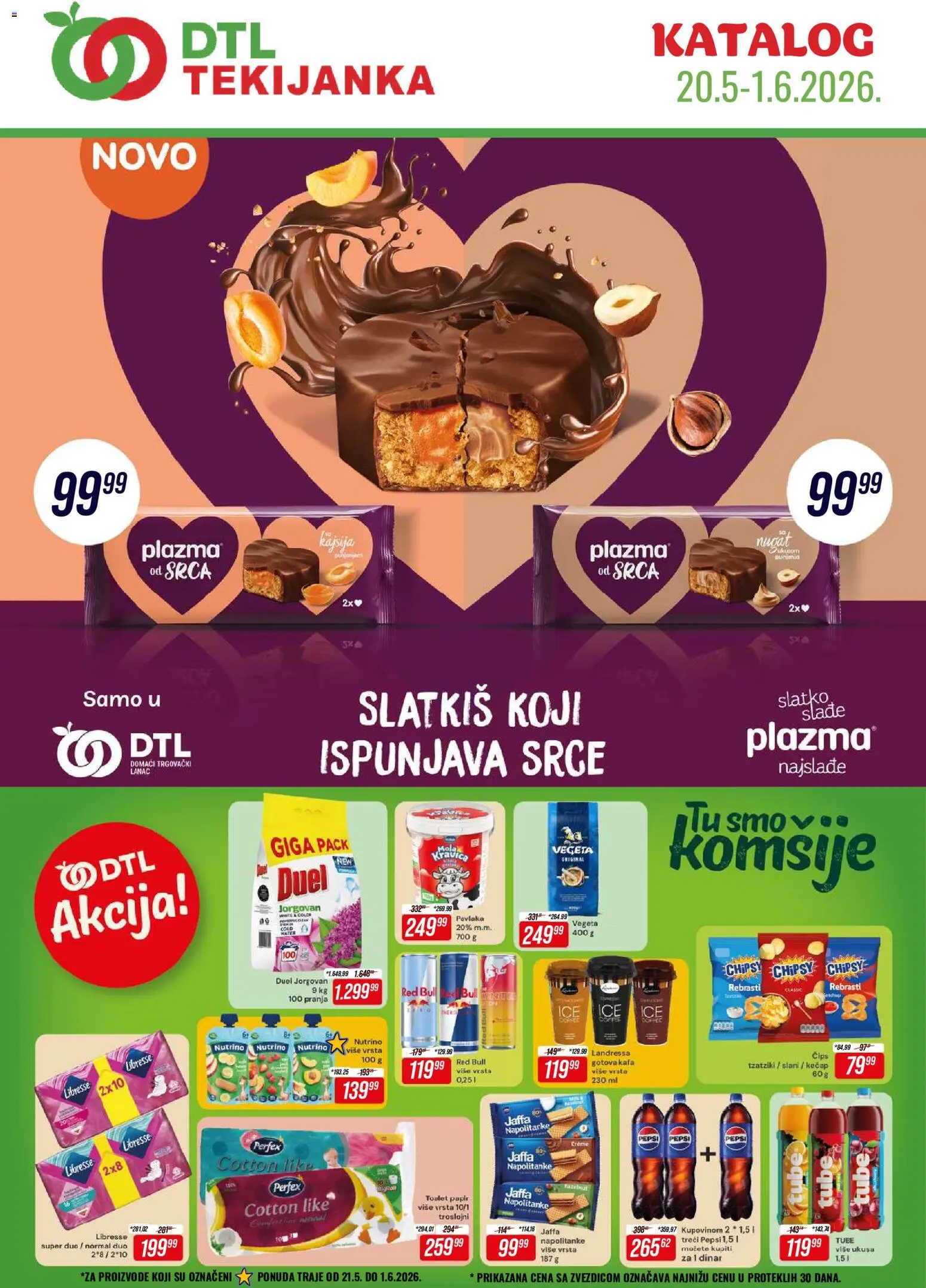 Tekijanka katalog - važi od 20.05.2026 | Strana: 1 | Proizvode: Čips, Kafa, Napolitanke, Pepsi