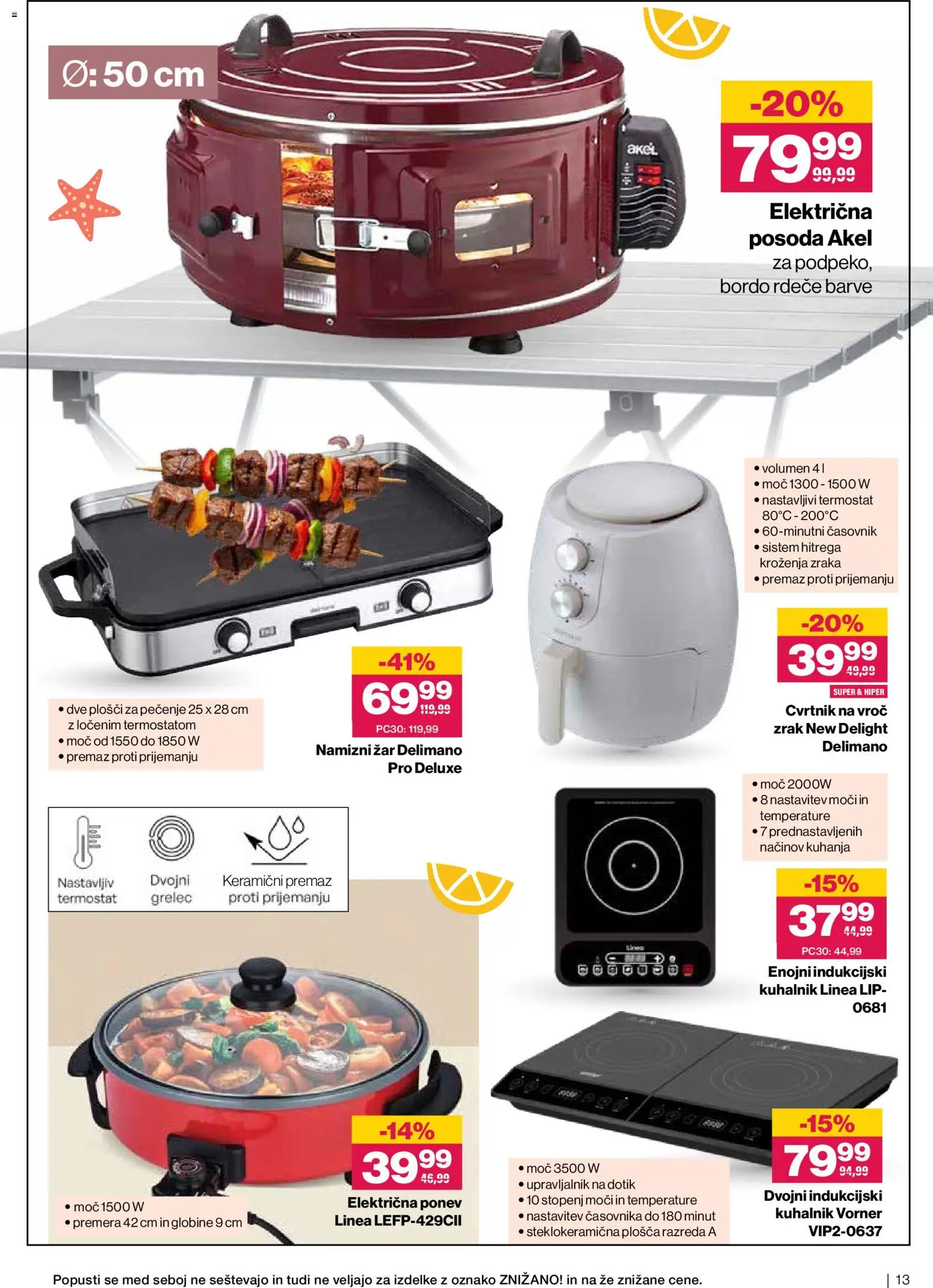 Novi Mercator katalog ponudbe – veljaven od 10.06.2026 | Stran: 13 | Izdelki: Zar, Grill, Grelec, Časovnik