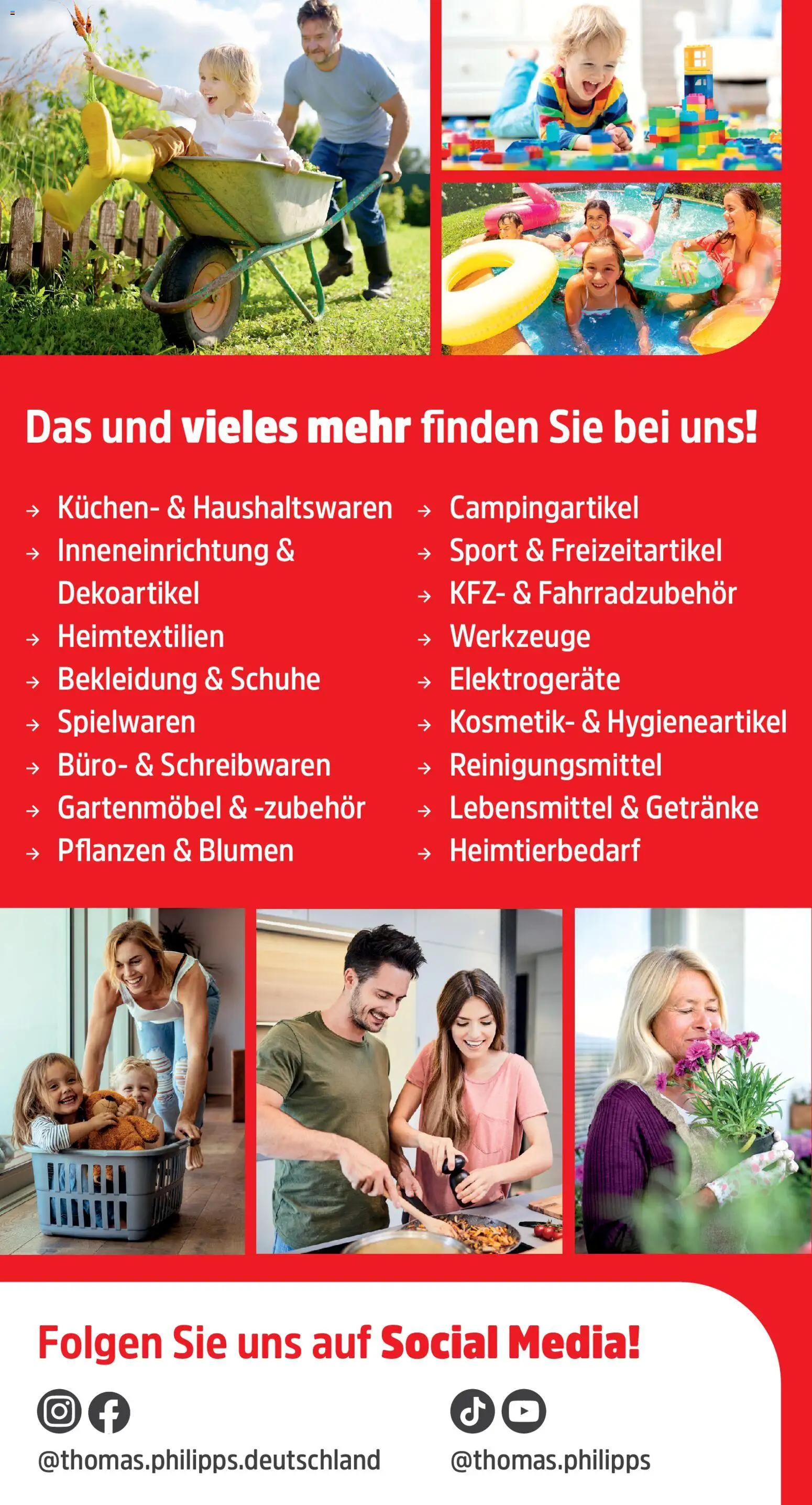 Thomas Philipps Prospekt – gültig ab 24.08.2026 | Seite: 4 | Produkte: Gartenmöbel, Blumen, Bekleidung, Kuchen