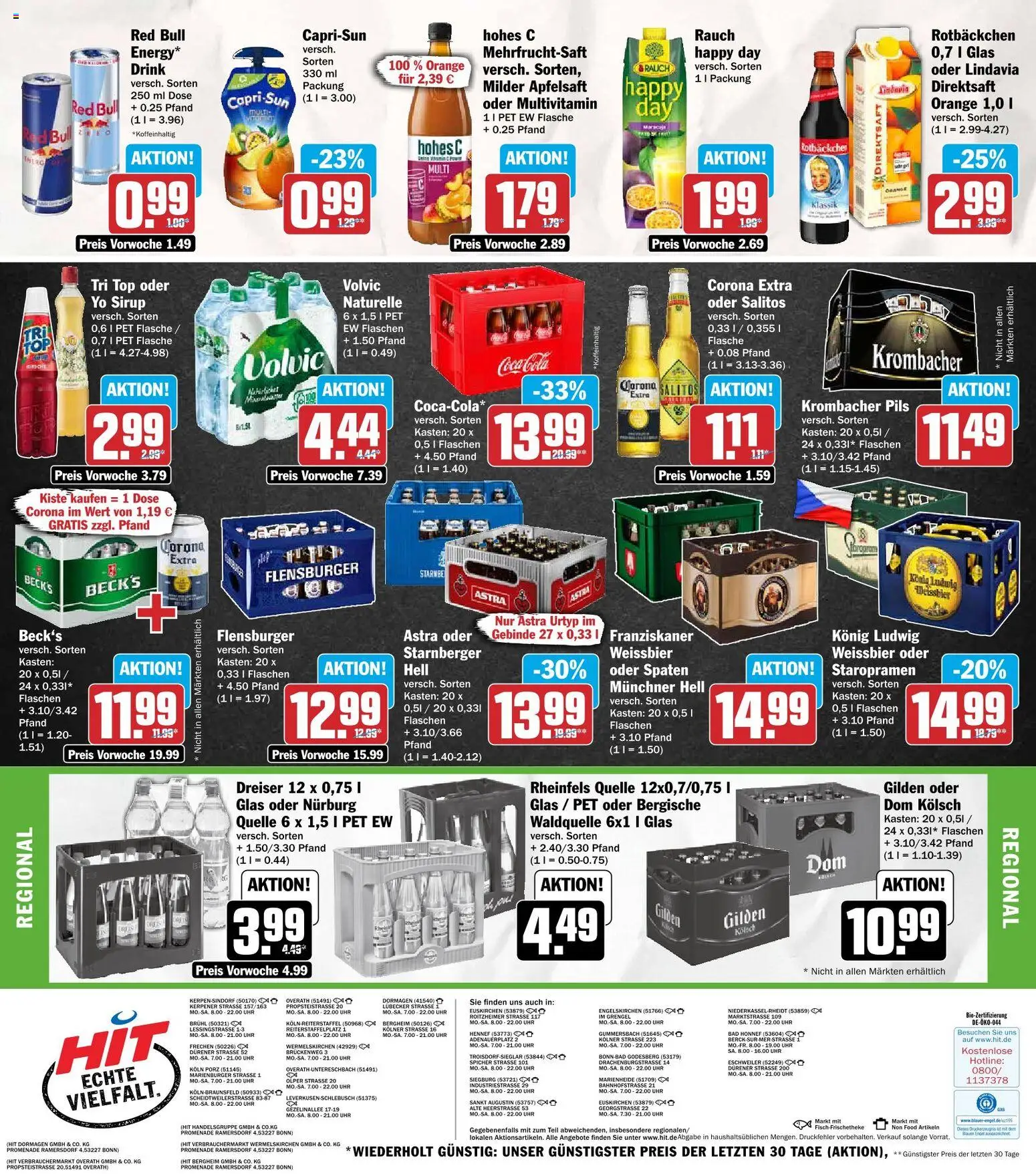 HIT Prospekt – gültig ab 14.09.2026 | Seite: 18 | Produkte: Coca cola, Bad, Pils, Uhr