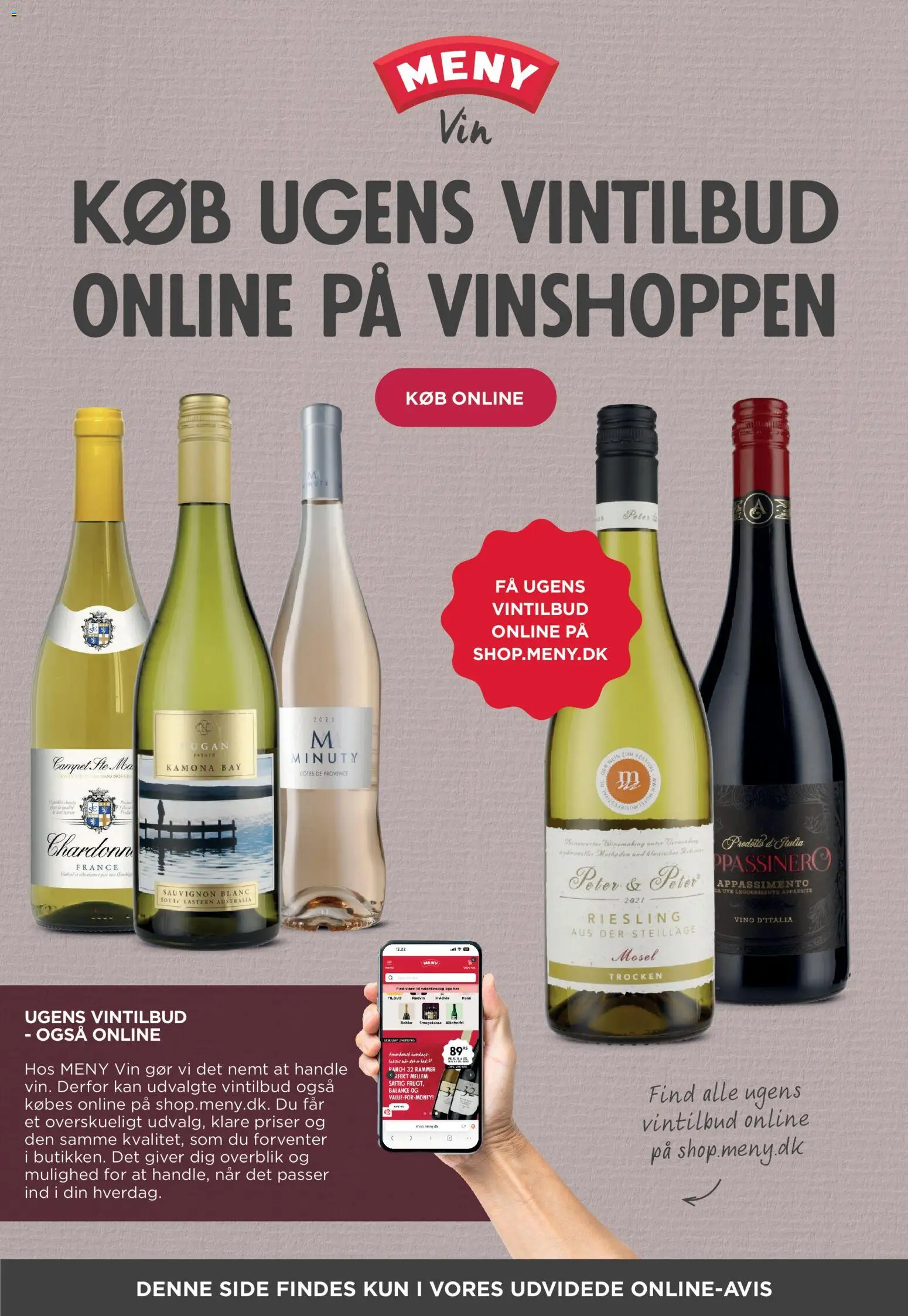 Meny tilbudsavis – gyldig fra 31/07/2026 | Side: 30 | Produkter: Rammer, Vin, Søm