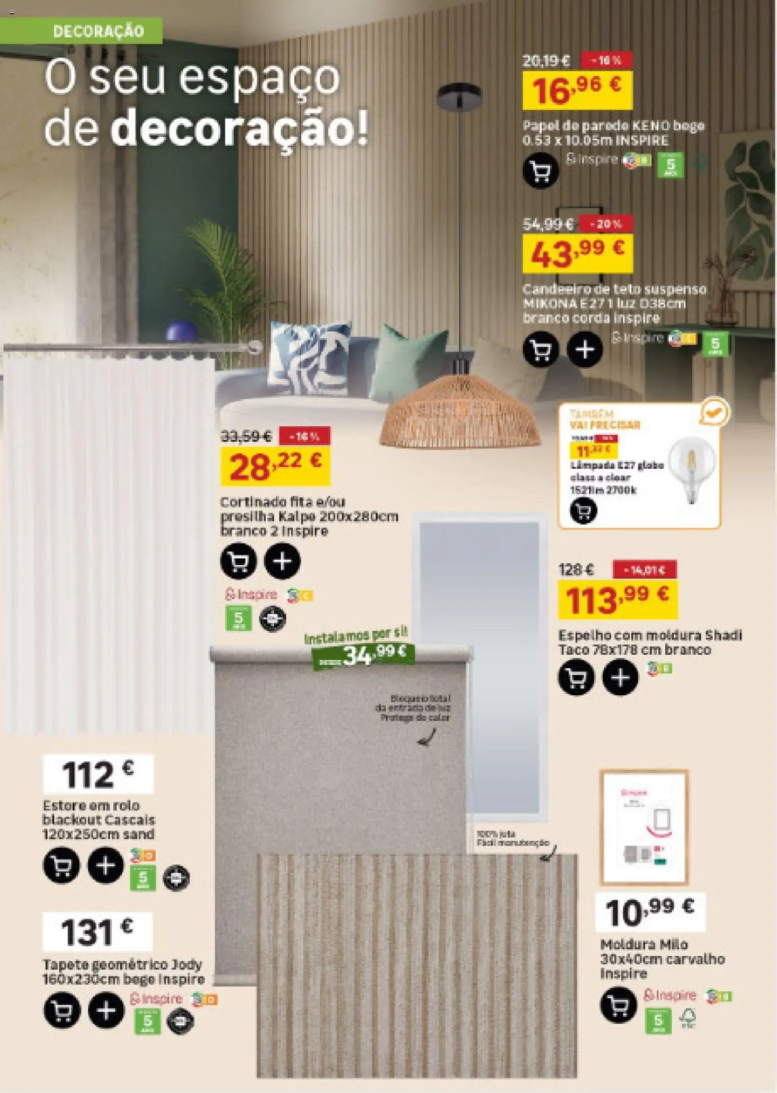 Leroy Merlin Catálogo Madeira │ válido de 23/07/2026 | Página: 21 | Produtos: Moldura, Corda, Espelho, Tapete