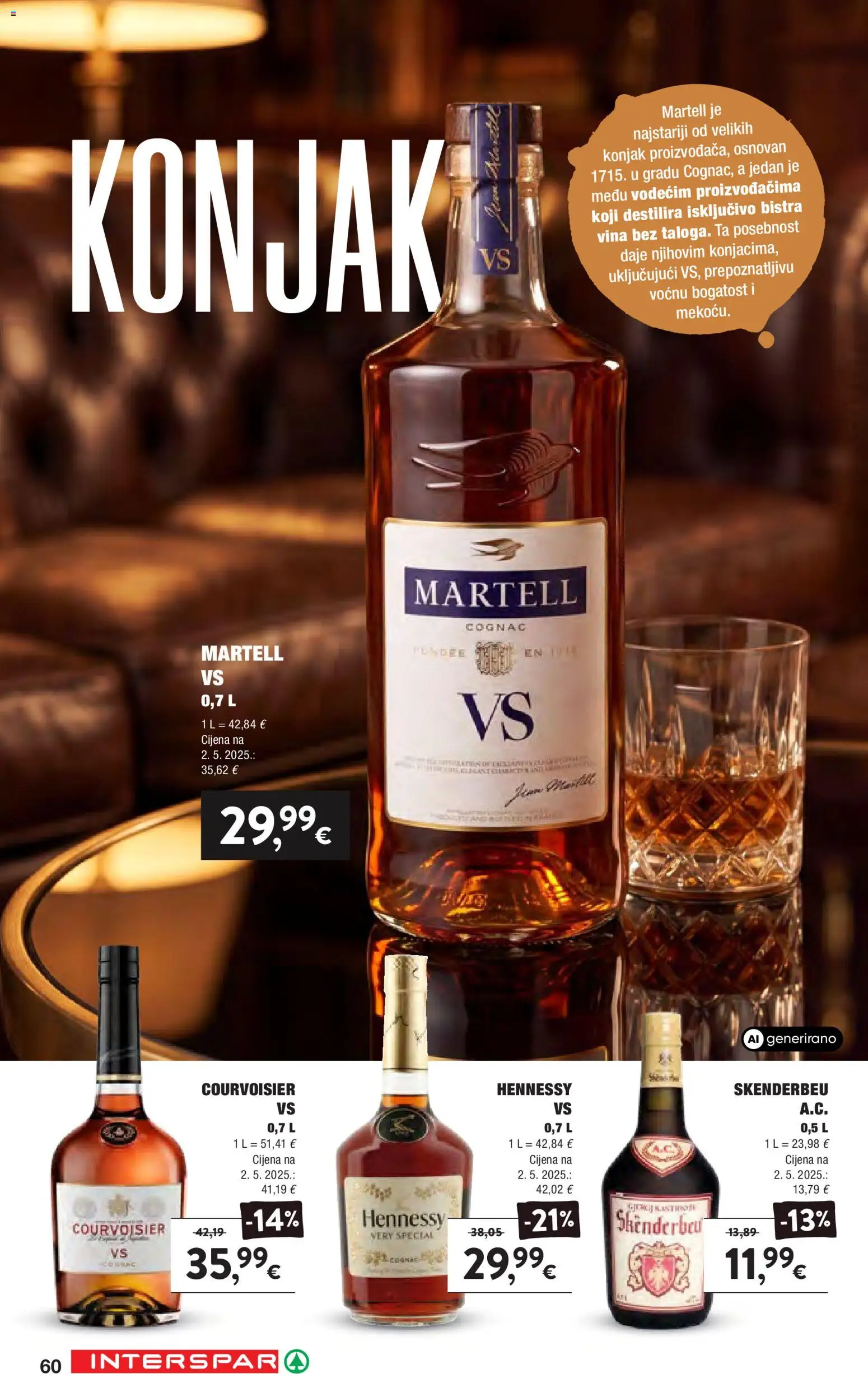 Interspar katalog | vrijedi od 16.09.2026 | Stranica: 60 | Proizvodi: Konjak, Hennessy