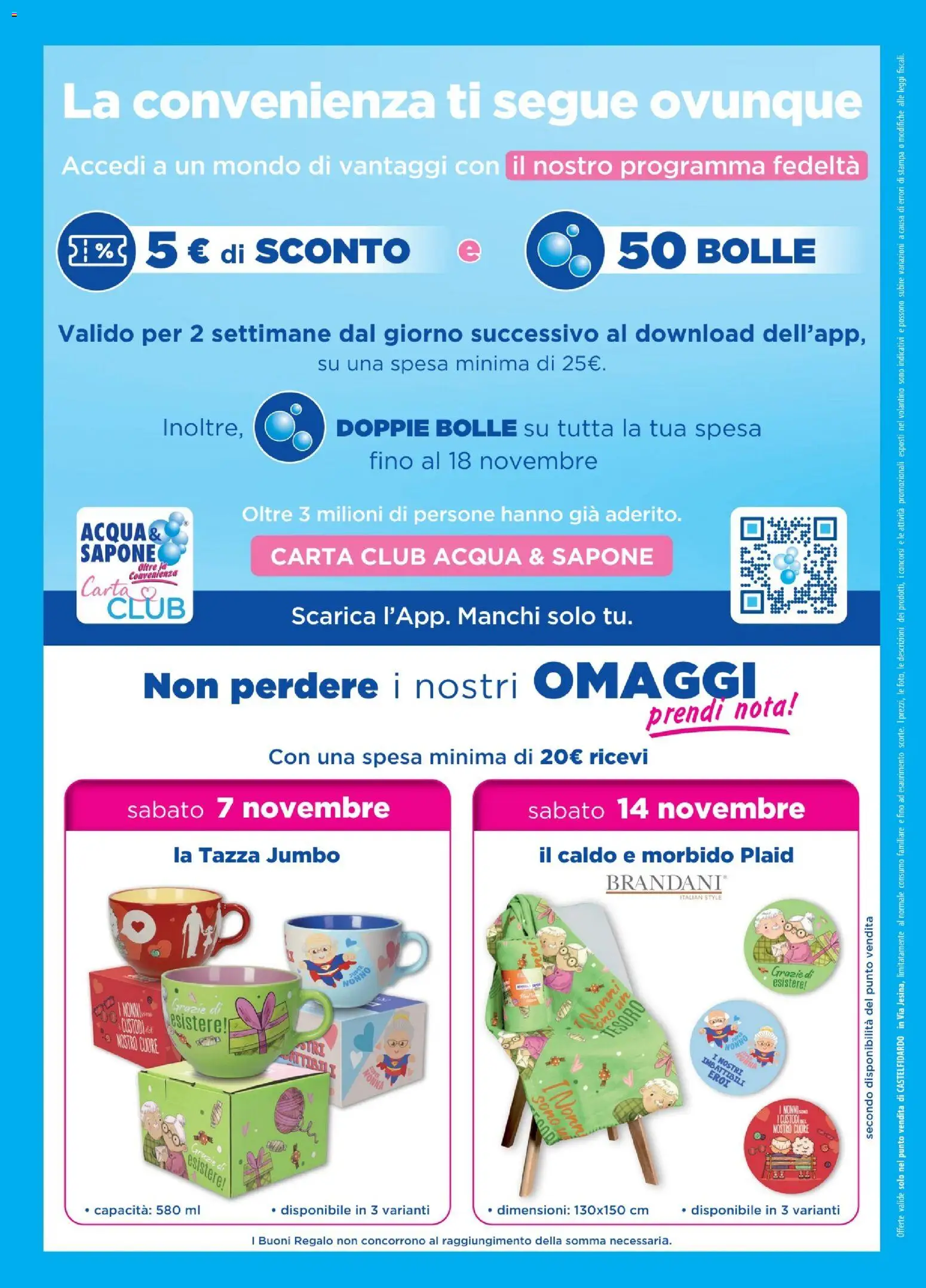 Volantino Acqua e Sapone del 29/10/2026 | Pagina: 8 | Prodotti: Plaid, Sapone, Acqua, Stampa