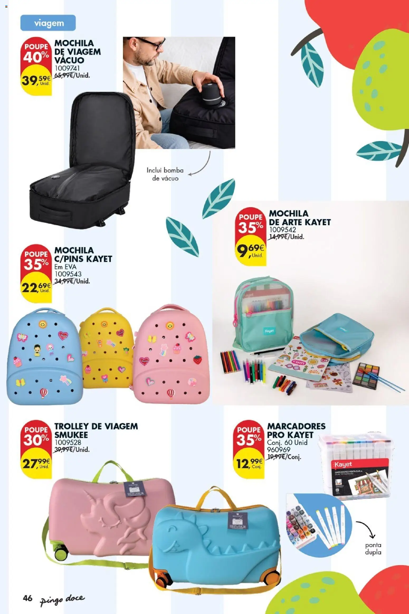 Pingo Doce Bazar Verão 2 │ válido de 30/06/2026 | Página: 46 | Produtos: Mochila
